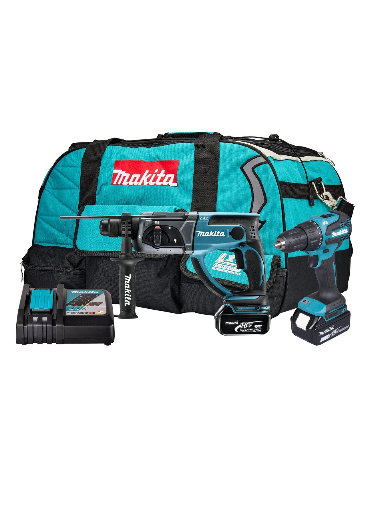 Image 4 of 4 of Makita 18V LXTCombi &amp; Sds+ Drill 2 X 5Ah