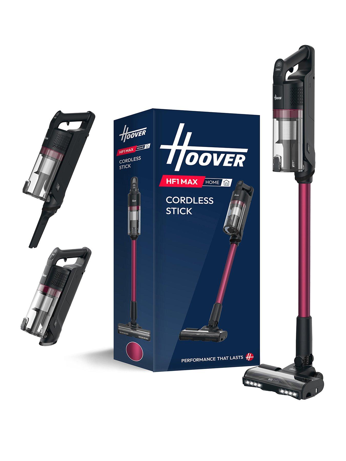 Hoover HF1 Max Cordless Vacuum Cleaner Stick (HF1M10H), 200w motor, up to 50min Runtime, Anti-Hair Wrap, Double Edge cleaning, QuickPark, LED Light
