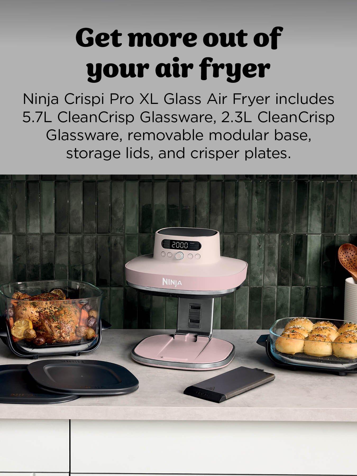 Image 2 of 7 of NINJA CRISPi PRO 7-in-1 XL Glass Air Fryer &ndash; Rose Quartz AS101UKRS