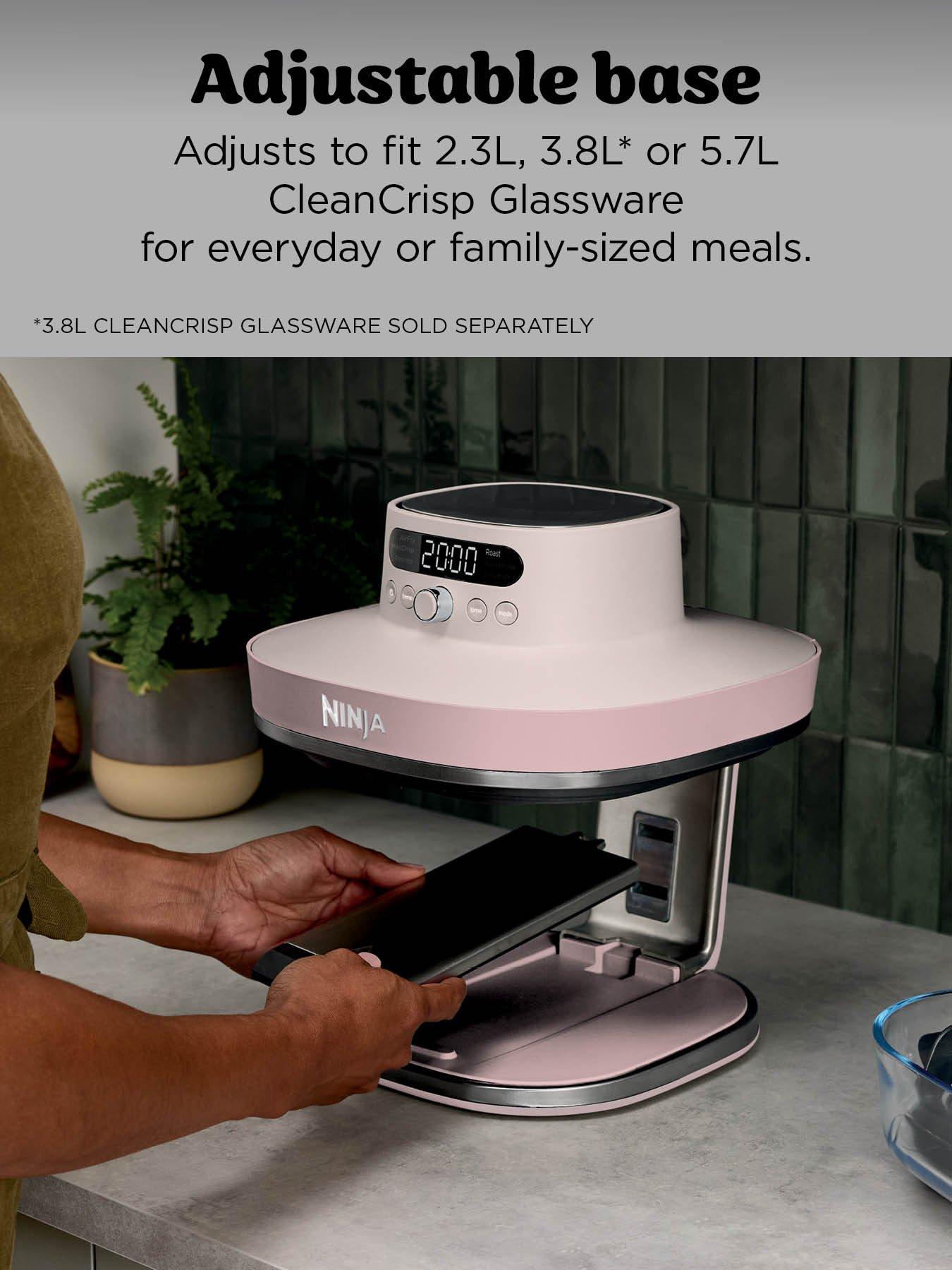 Image 3 of 7 of NINJA CRISPi PRO 7-in-1 XL Glass Air Fryer &ndash; Rose Quartz AS101UKRS