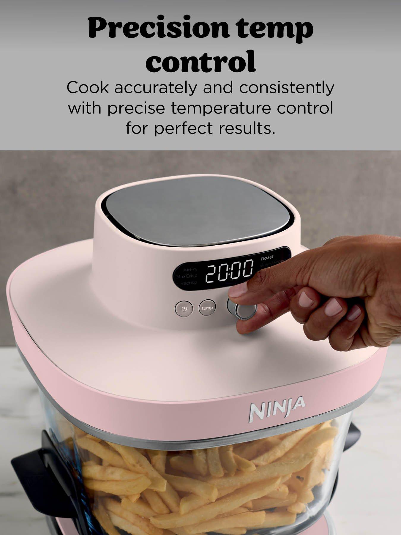 Image 4 of 7 of NINJA CRISPi PRO 7-in-1 XL Glass Air Fryer &ndash; Rose Quartz AS101UKRS