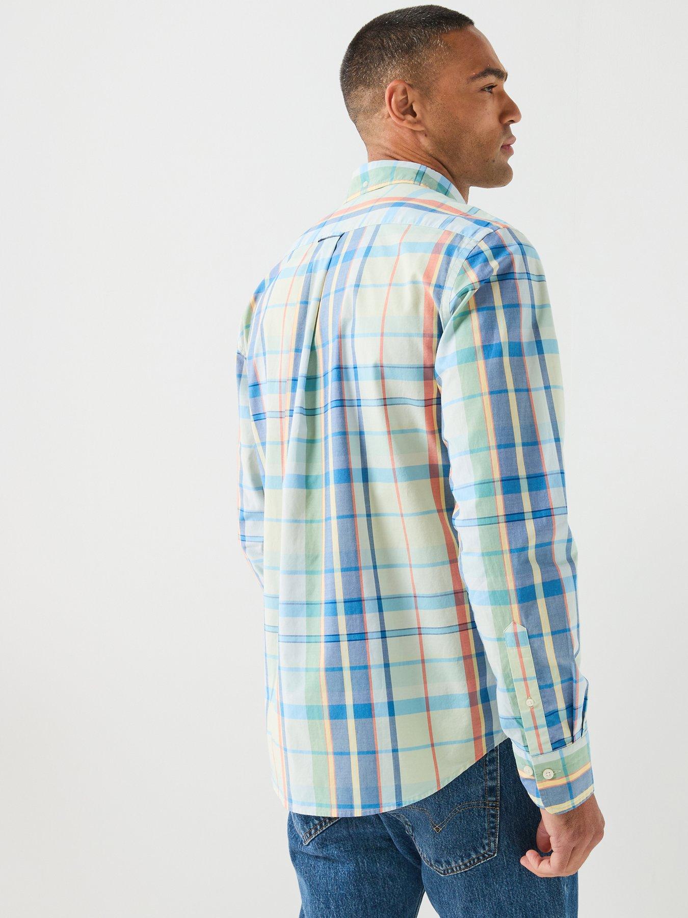 Image 2 of 6 of GANT Reg Poplin Multicheck Long Sleeve Shirt - Multi