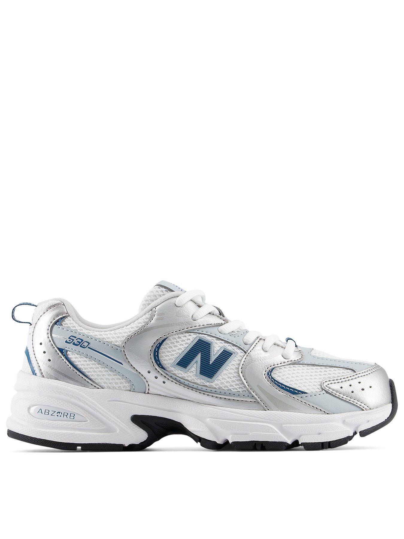 Image 1 of 7 of New Balance Junior 530 Lace-Up Mesh Trainers - Silver