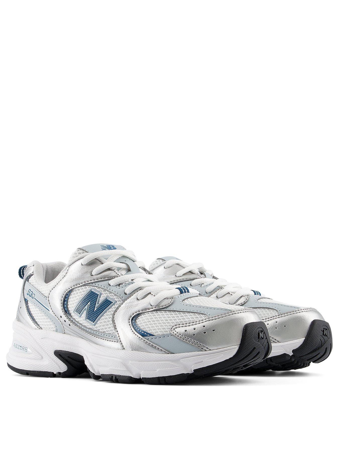 Image 2 of 7 of New Balance Junior 530 Lace-Up Mesh Trainers - Silver