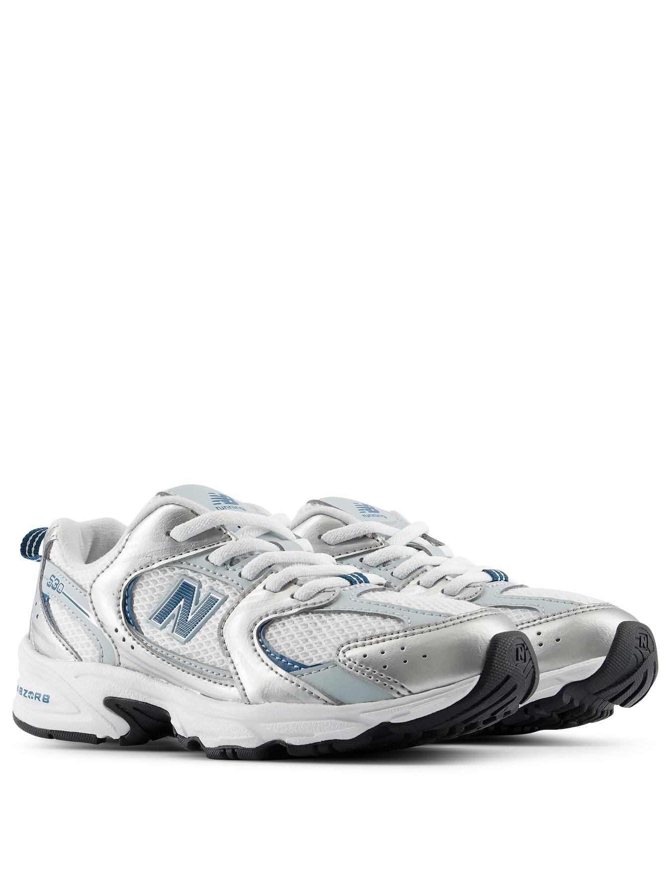 Image 2 of 7 of New Balance Kids 530 Cushioned Lace-Up Trainers - Silver