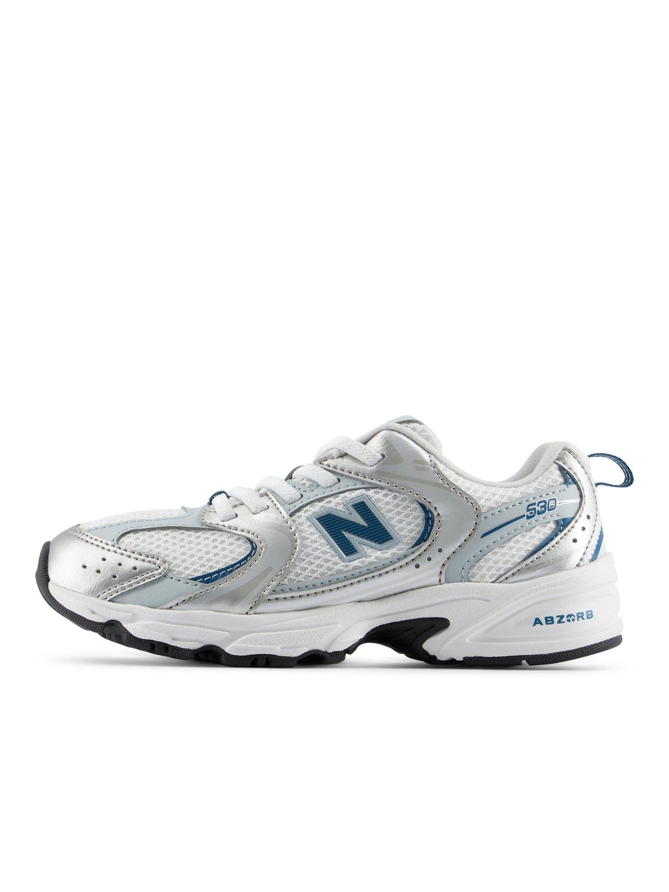 Image 7 of 7 of New Balance Kids 530 Cushioned Lace-Up Trainers - Silver
