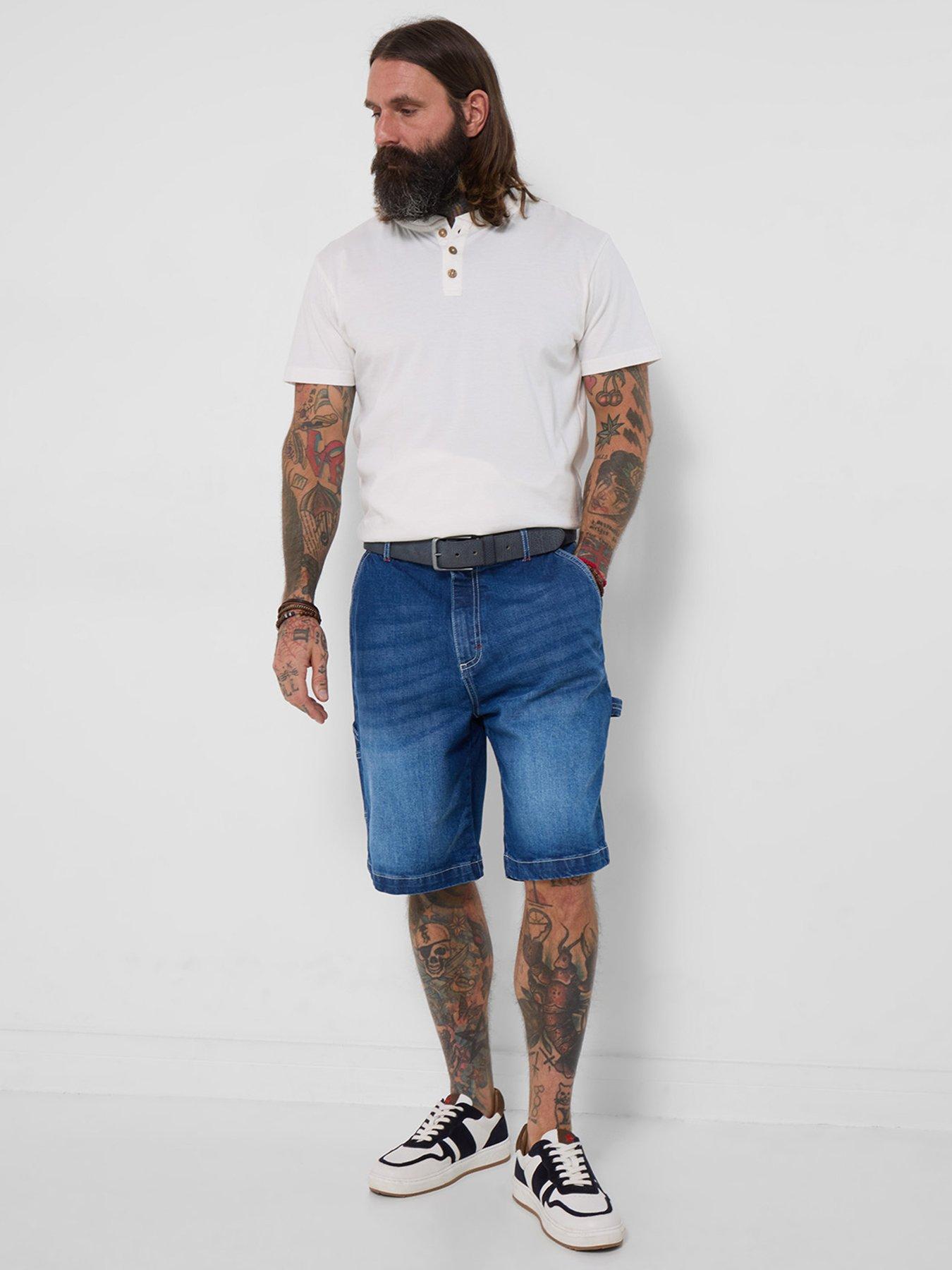 Image 3 of 7 of Joe Browns Denim Carpenter Shorts - Blue