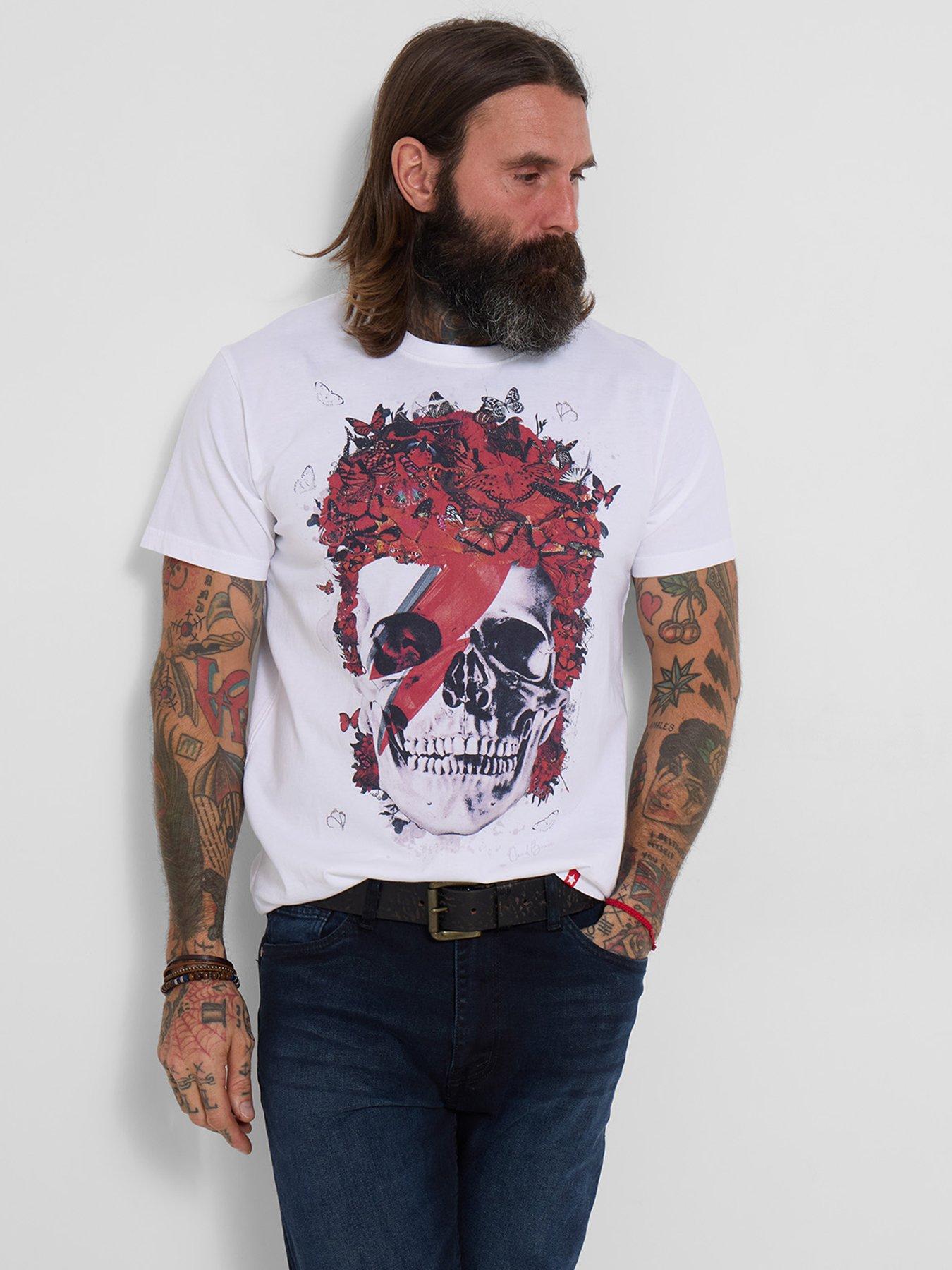 Joe Browns Dead Brave Music Icon Skull T-Shirt