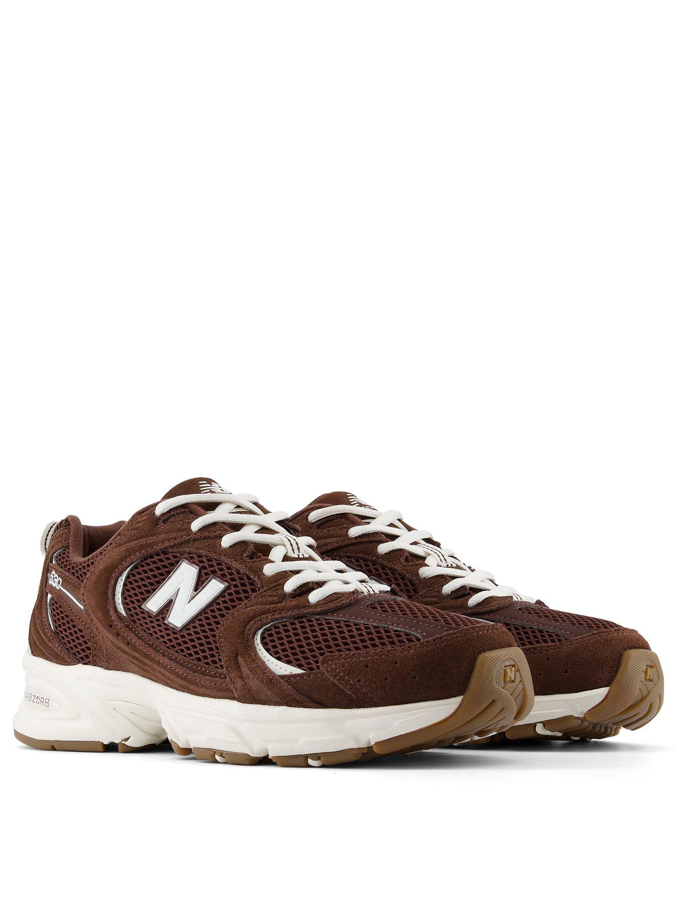 Image 2 of 6 of New Balance Womens 530 Chunky Mixed Texture Lace-Up Trainers - Brown