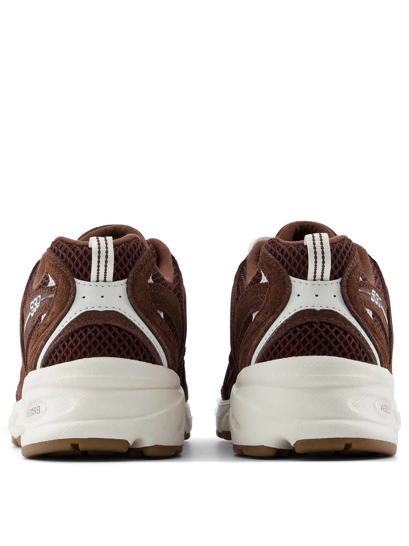 Image 3 of 6 of New Balance Womens 530 Chunky Mixed Texture Lace-Up Trainers - Brown