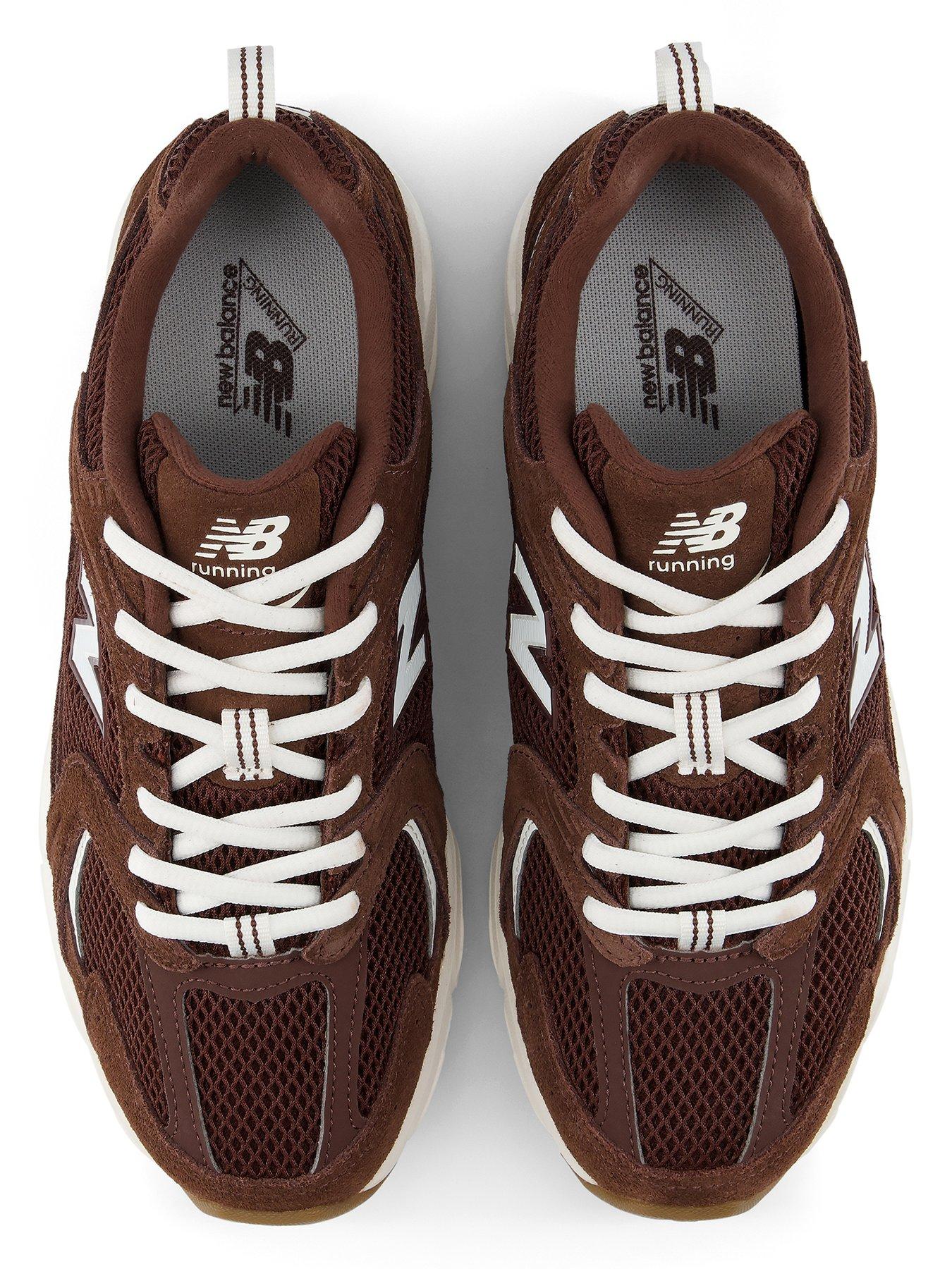 Image 4 of 6 of New Balance Womens 530 Chunky Mixed Texture Lace-Up Trainers - Brown