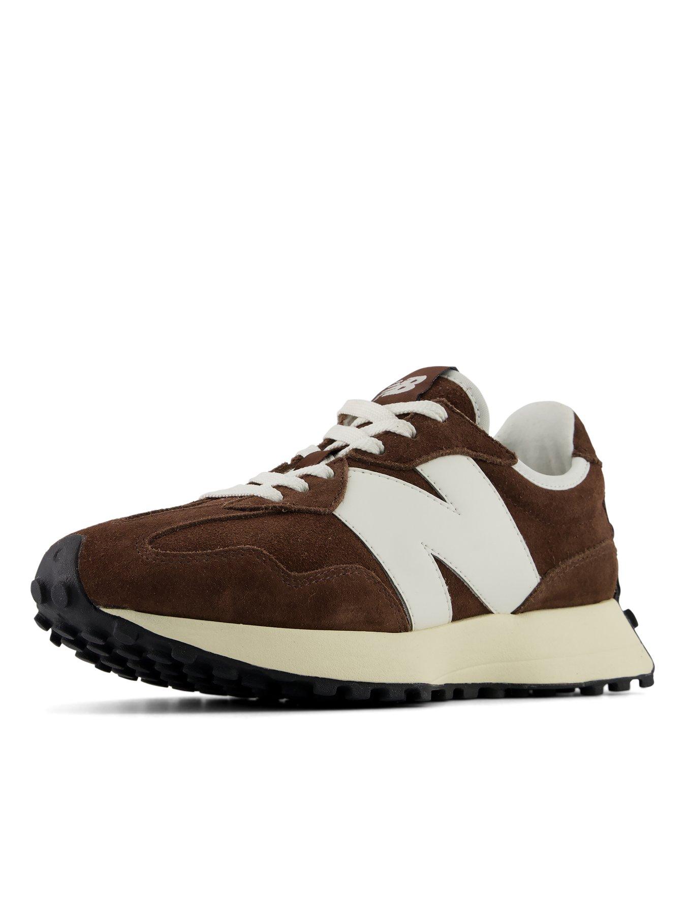 Image 6 of 7 of New Balance Womens 327 Suede Wedge Lug Sole Trainers - Brown