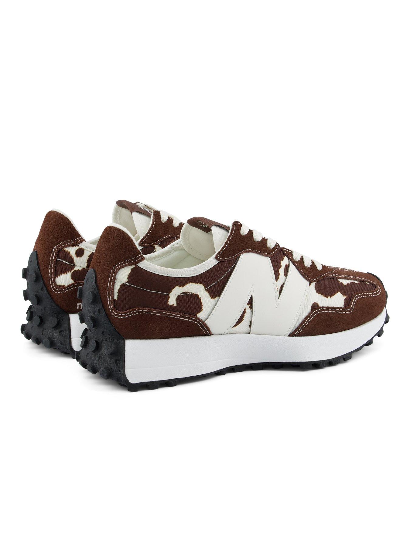 Image 7 of 7 of New Balance Womens 327 Suede &amp; Synthetic Low-Profile Logo Trainers - Brown