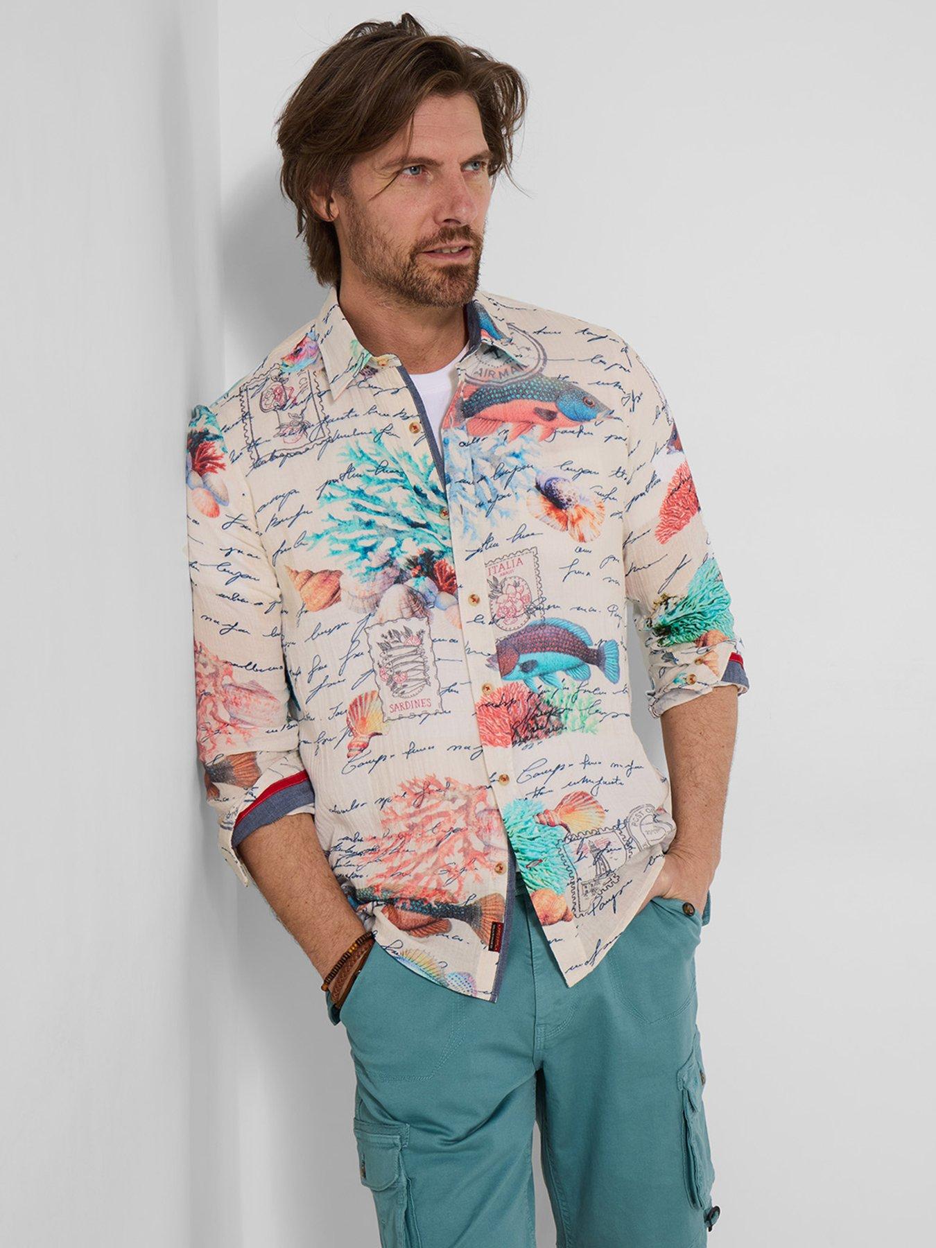 Joe Browns Reef Notes Crinkle Long Sleeve Shirt