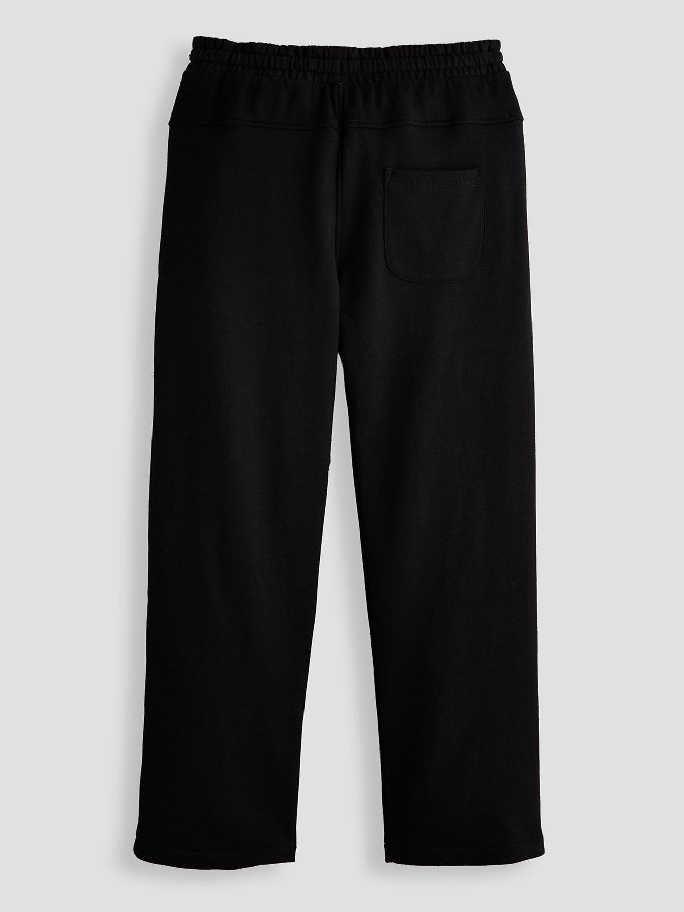 Image 2 of 4 of The Very Collection Boys Cotton Drawcord Waist Jogging Bottoms - Black