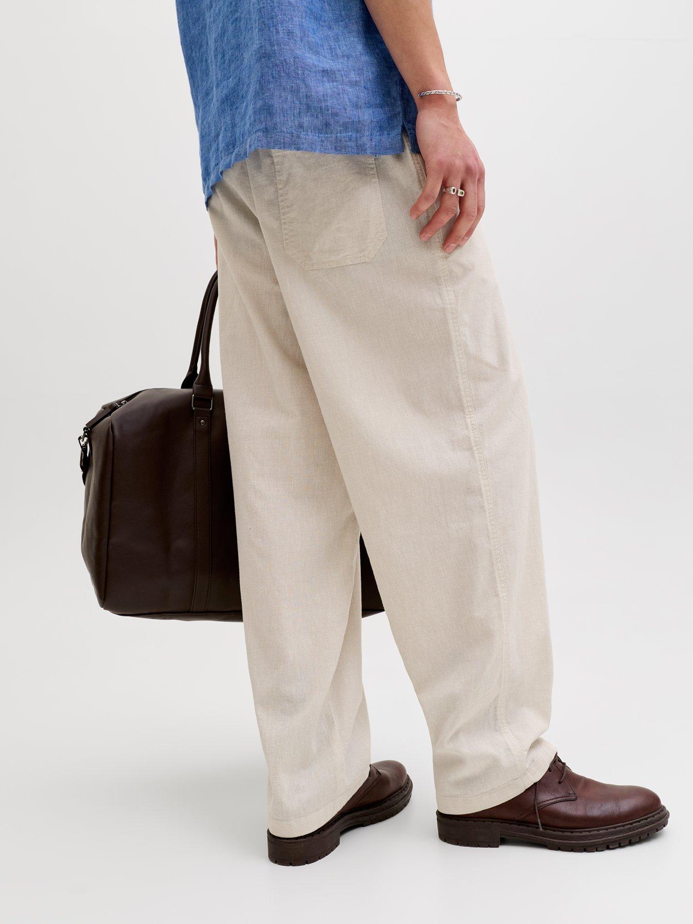 Image 4 of 7 of Jack & Jones Evan Breeze Trousers - Light Beige