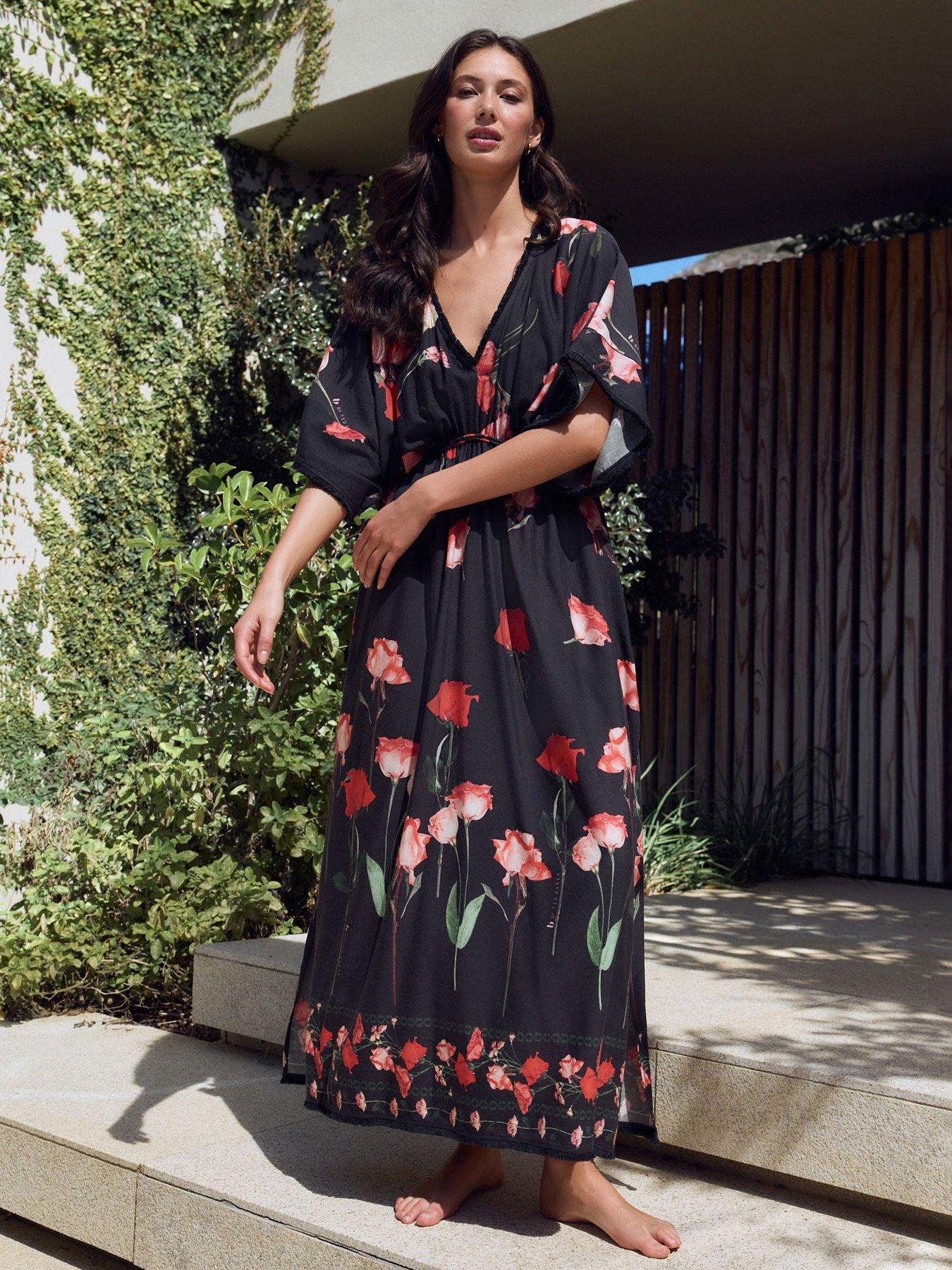 B By Ted Baker Viscose Blend Dress-black