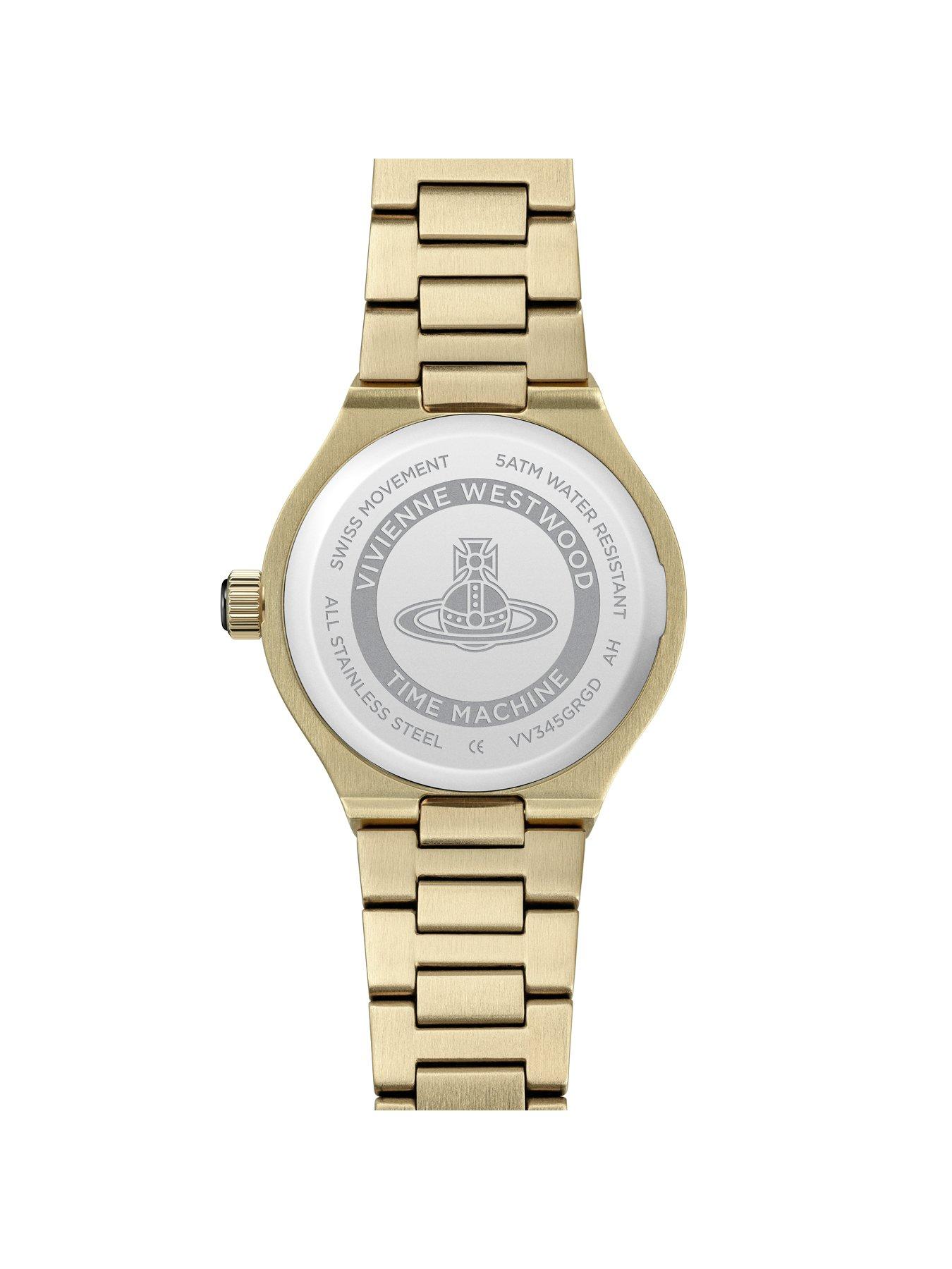Image 6 of 7 of Vivienne Westwood Berwick Unisex Quartz Watch Green Dial, Gold Stainless Steel Case and Bracelet