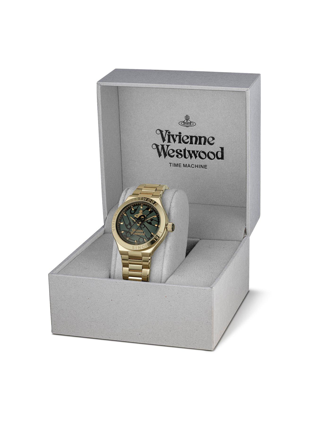 Image 7 of 7 of Vivienne Westwood Berwick Unisex Quartz Watch Green Dial, Gold Stainless Steel Case and Bracelet