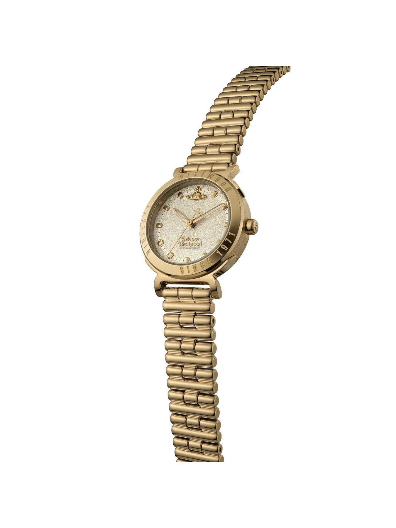 Image 2 of 7 of Vivienne Westwood The Chelsea Ladies Quartz Watch with Cream Dial &amp; Gold Stainless Steel Case and Bracelet