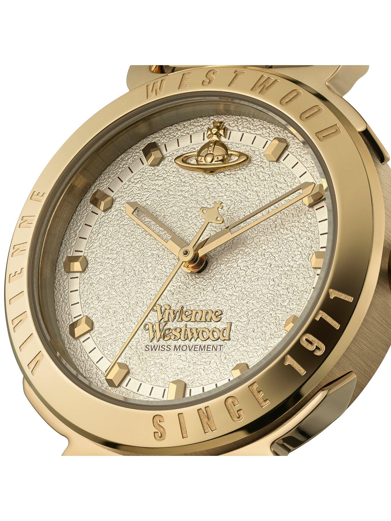 Image 3 of 7 of Vivienne Westwood The Chelsea Ladies Quartz Watch with Cream Dial &amp; Gold Stainless Steel Case and Bracelet