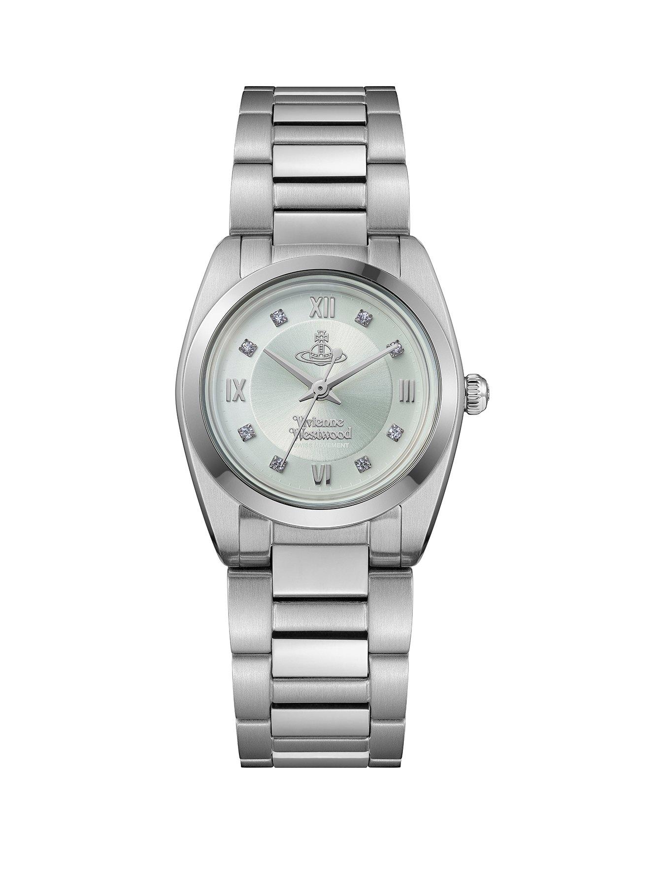 Vivienne Westwood The Tavistock Ladies Quartz Watch Pale Green Sunray Dial Stainless Steel Case and Bracelet