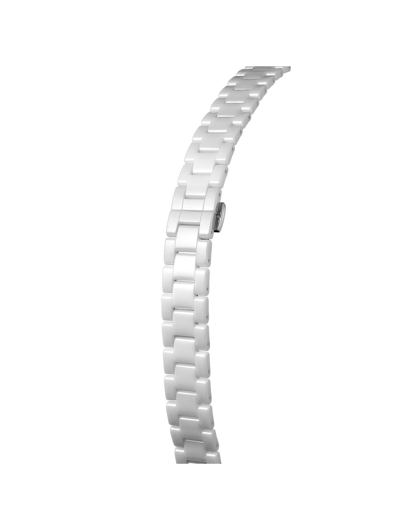 Image 5 of 7 of Vivienne Westwood Fenchurch Ceramica Ladies Quartz Watch Light Blue Dial White Ceramic Case and Bracelet