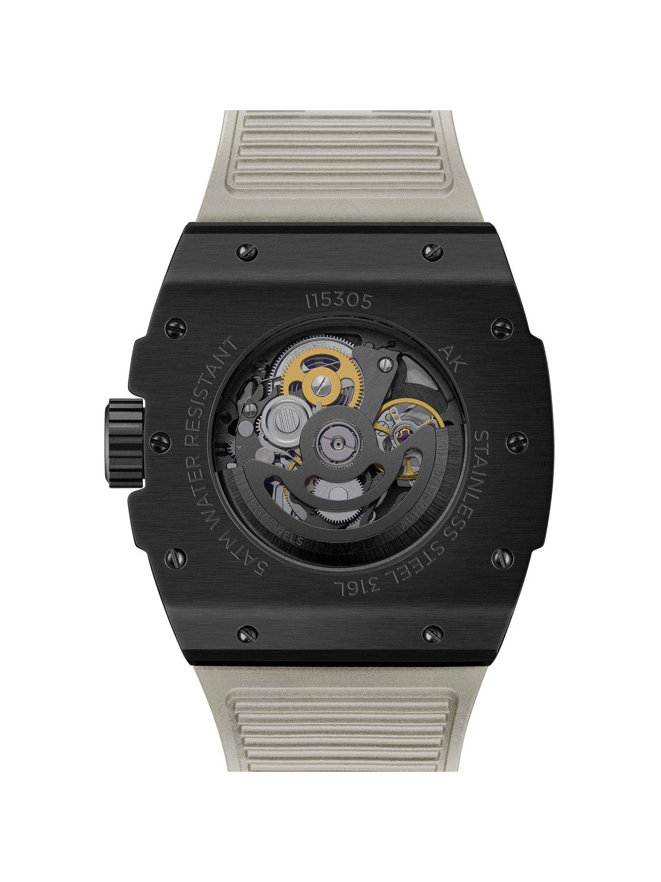 Image 6 of 6 of Ingersoll 1892 The Play Automatic Mens Watch with Black Dial and Grey PU Strap - I15305