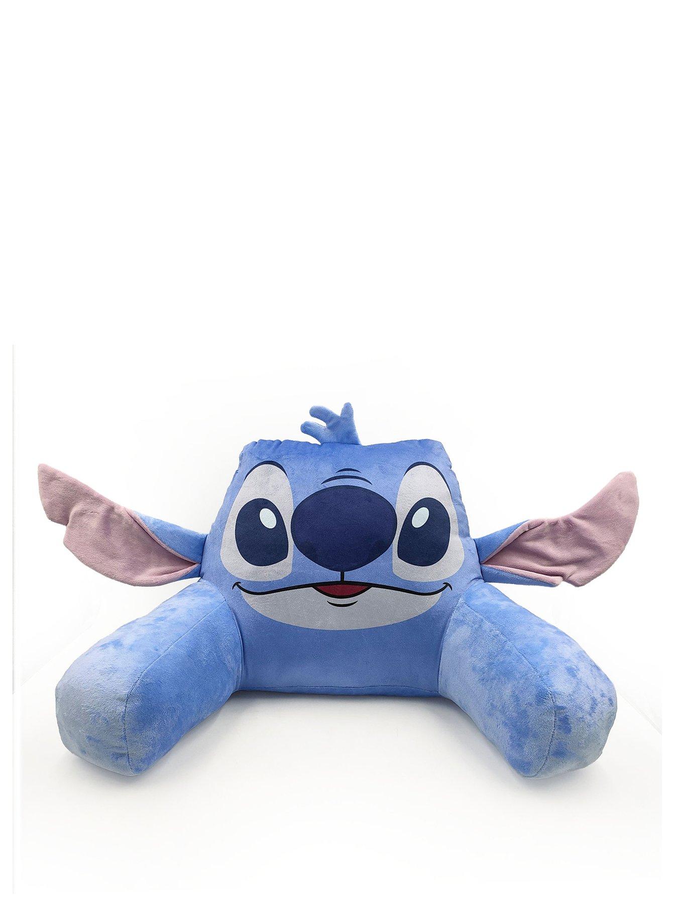 Disney Stitch Shaped Back Cushion With Ears Soft Velboa Approx: 60cm