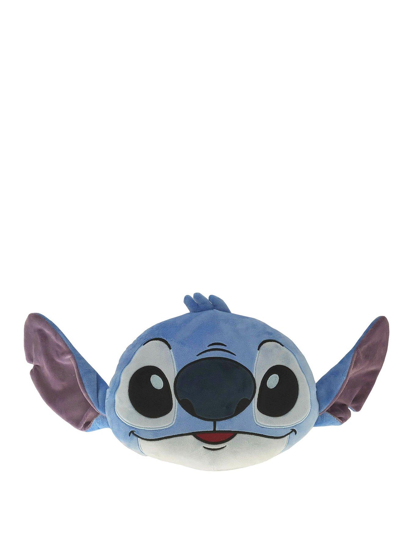 Disney Stitch Sml Head Shaped Cushion Approx 30cm, 100% Polyester