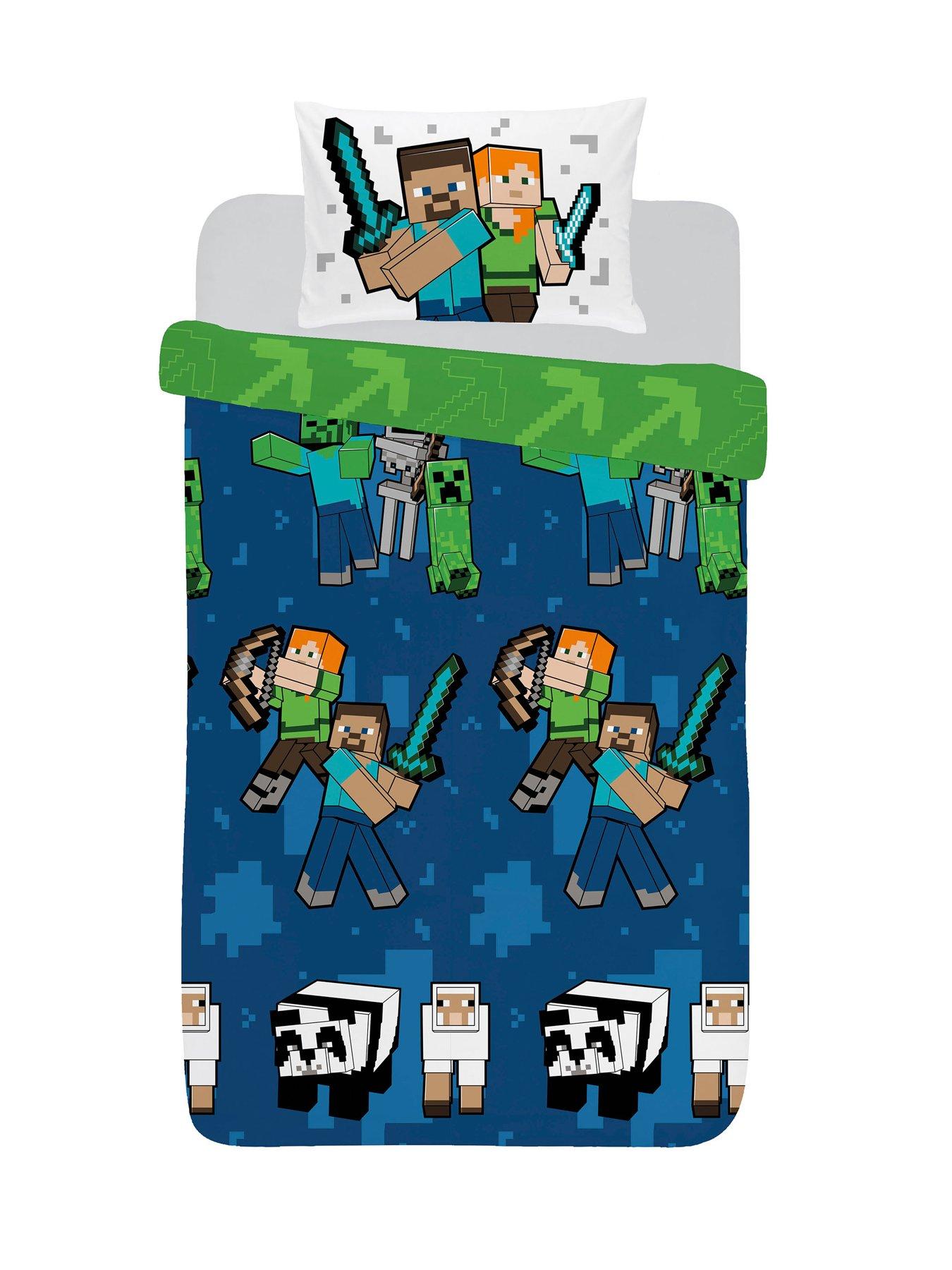 Minecraft Pixel Friends Single Duvet