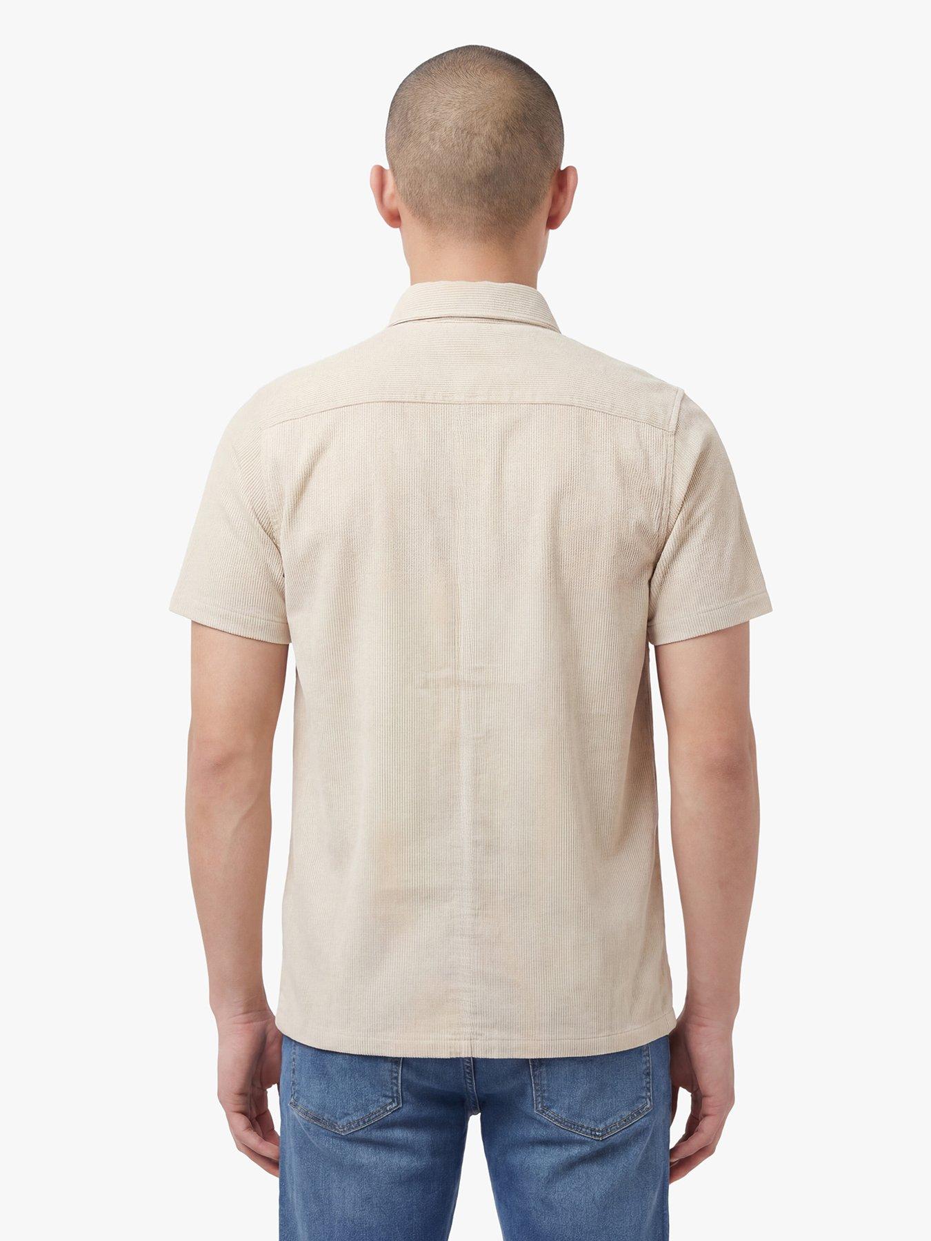 Image 2 of 6 of Luke 1977 Lye Short Sleeve Cord Shirt - Beige