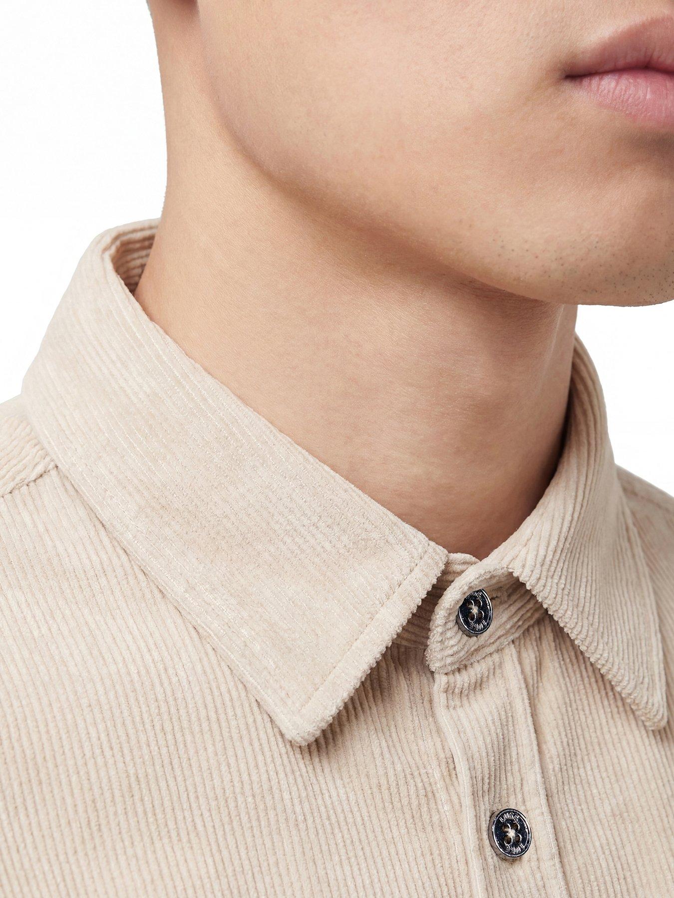 Image 3 of 6 of Luke 1977 Lye Short Sleeve Cord Shirt - Beige
