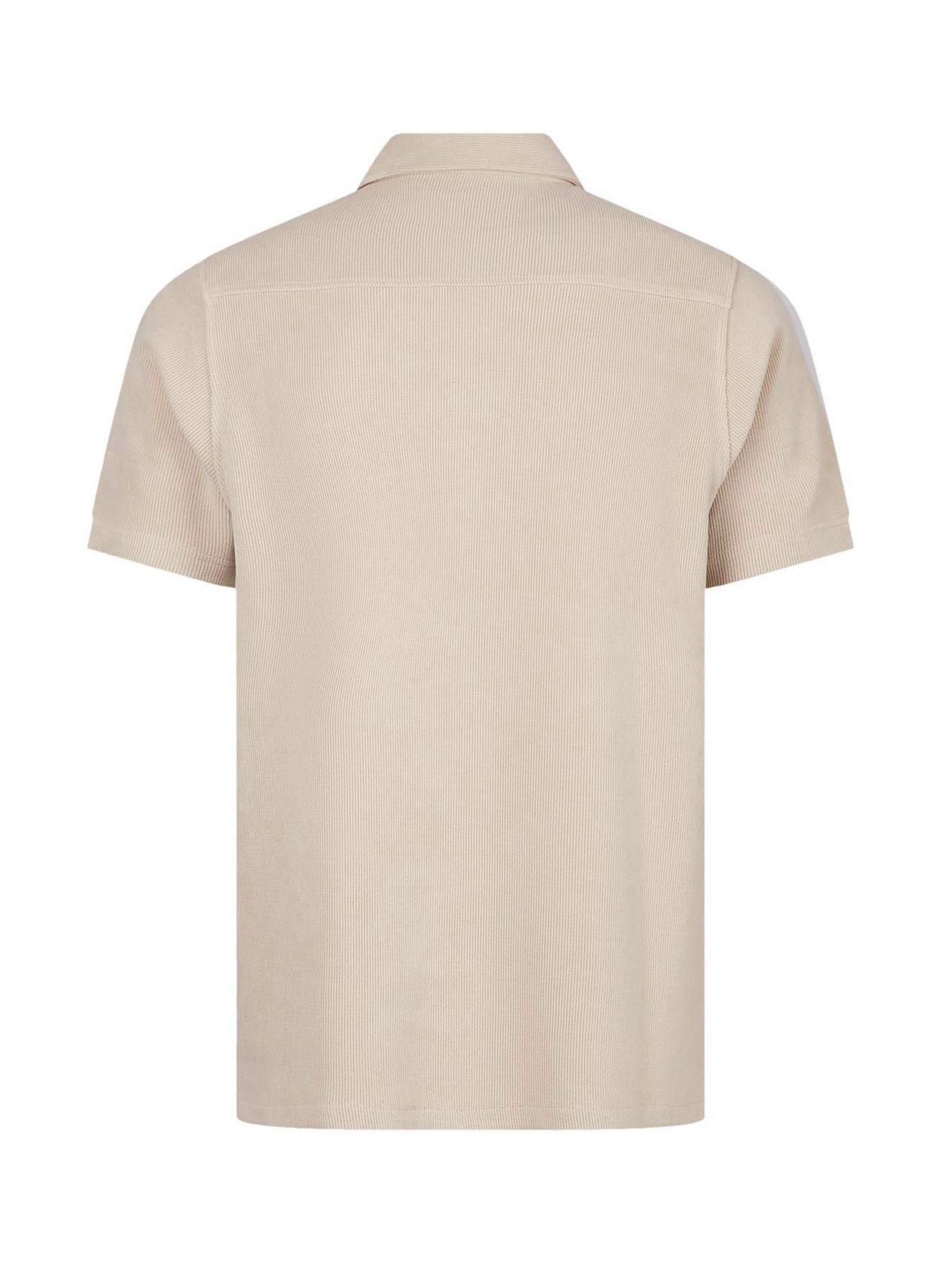 Image 5 of 6 of Luke 1977 Lye Short Sleeve Cord Shirt - Beige