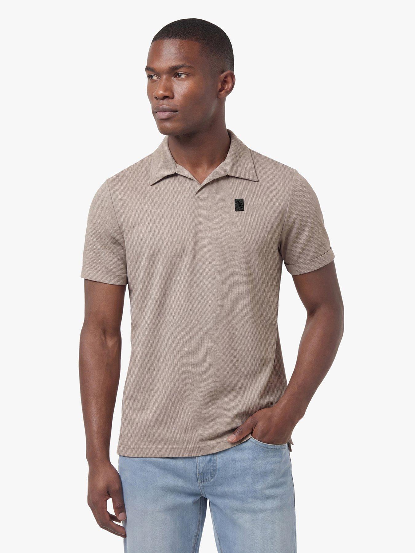 Luke 1977 Machu Short Sleeve Polo Shirt, Khaki, Size L, Men