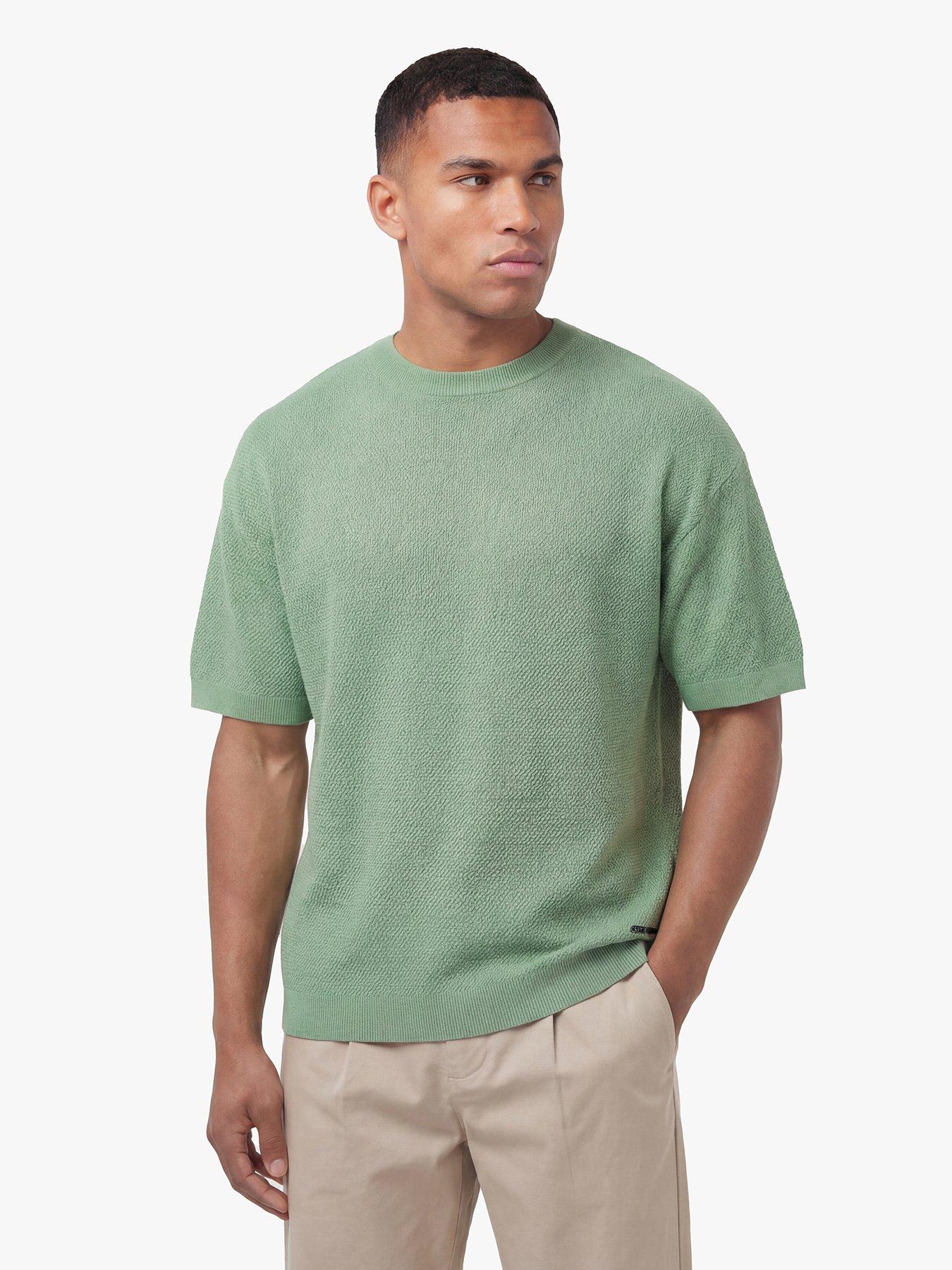 Luke 1977 Ford Relaxed Fit Knitted Short Sleeve T-Shirt, Green, Size 3Xl, Men