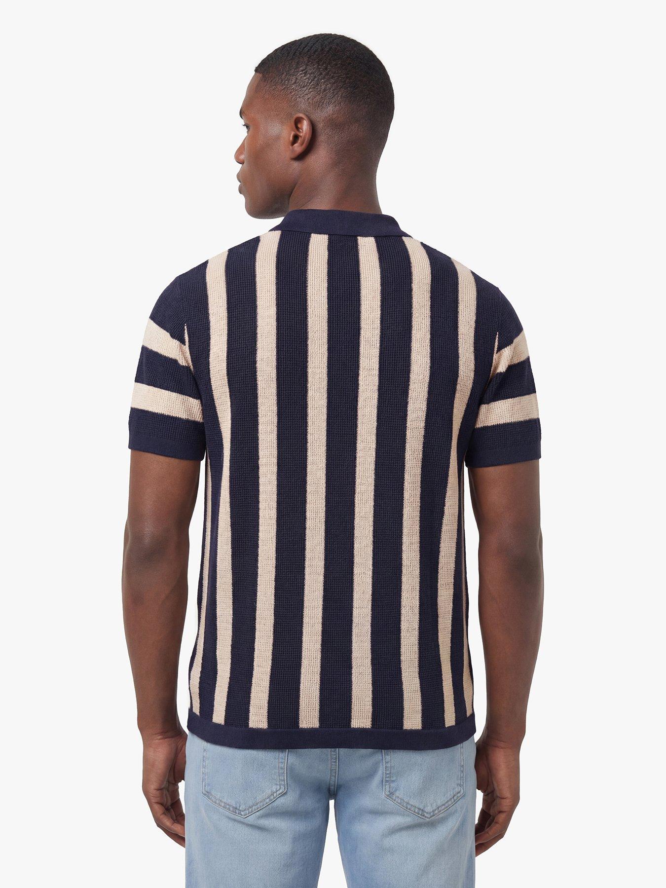 Image 2 of 6 of Luke 1977 Deck Knitted Short Sleeve Polo Shirt - Navy