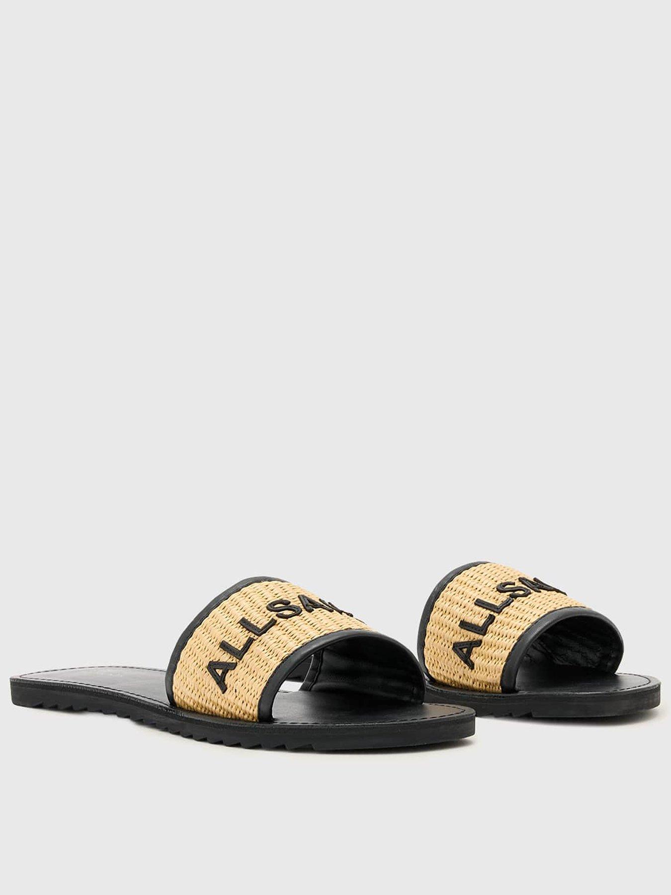 AllSaints Hoxton Slider - Black/Natural
