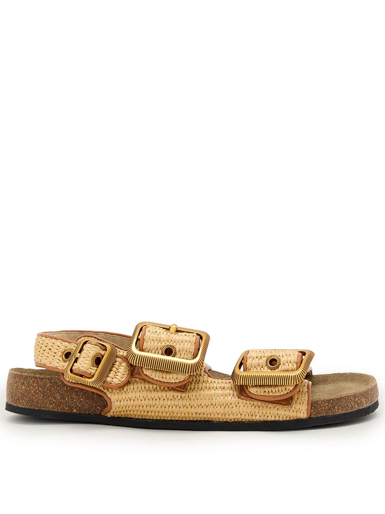 AllSaints Staffa Raffia Sandal