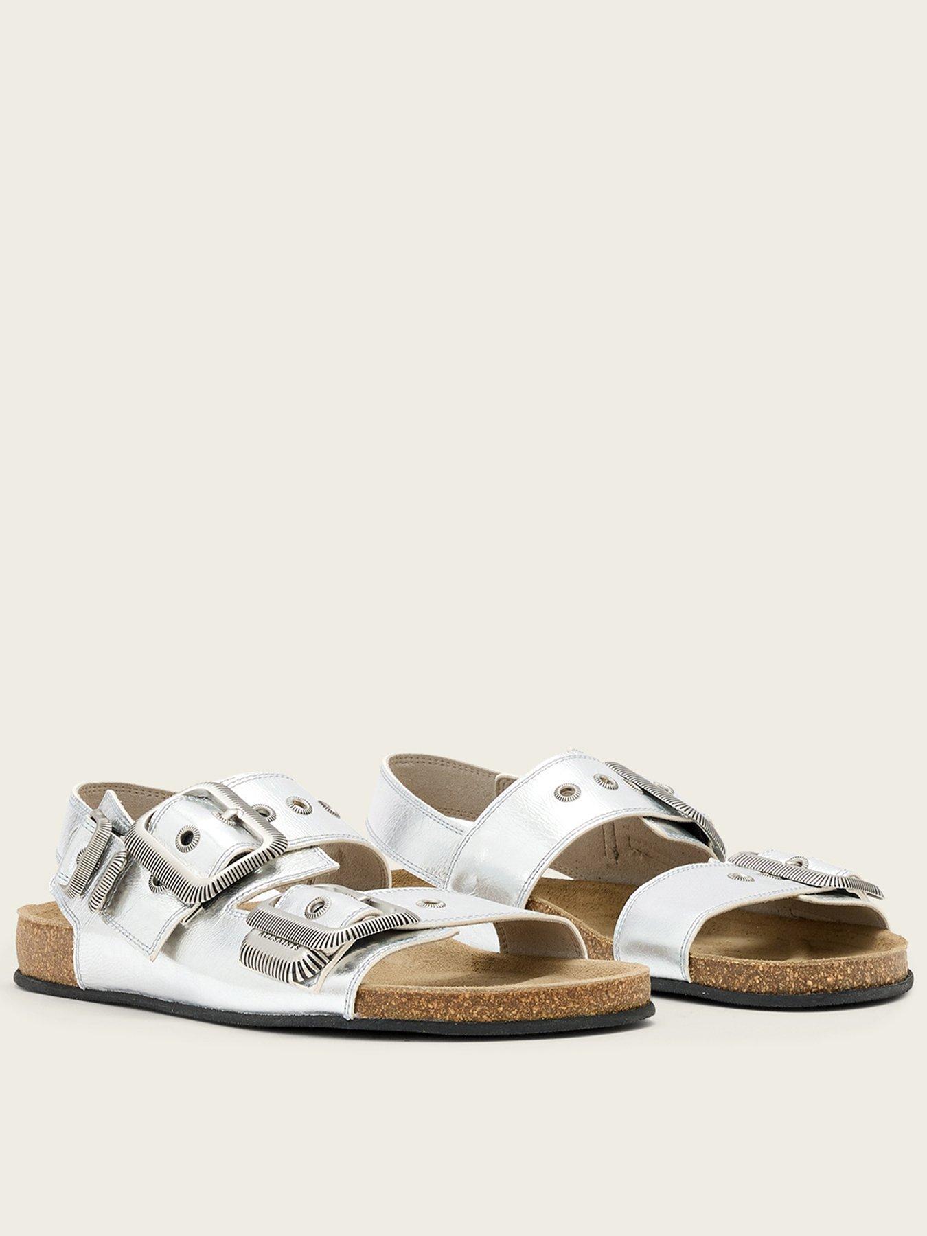 AllSaints Staffa Sandals - Silver