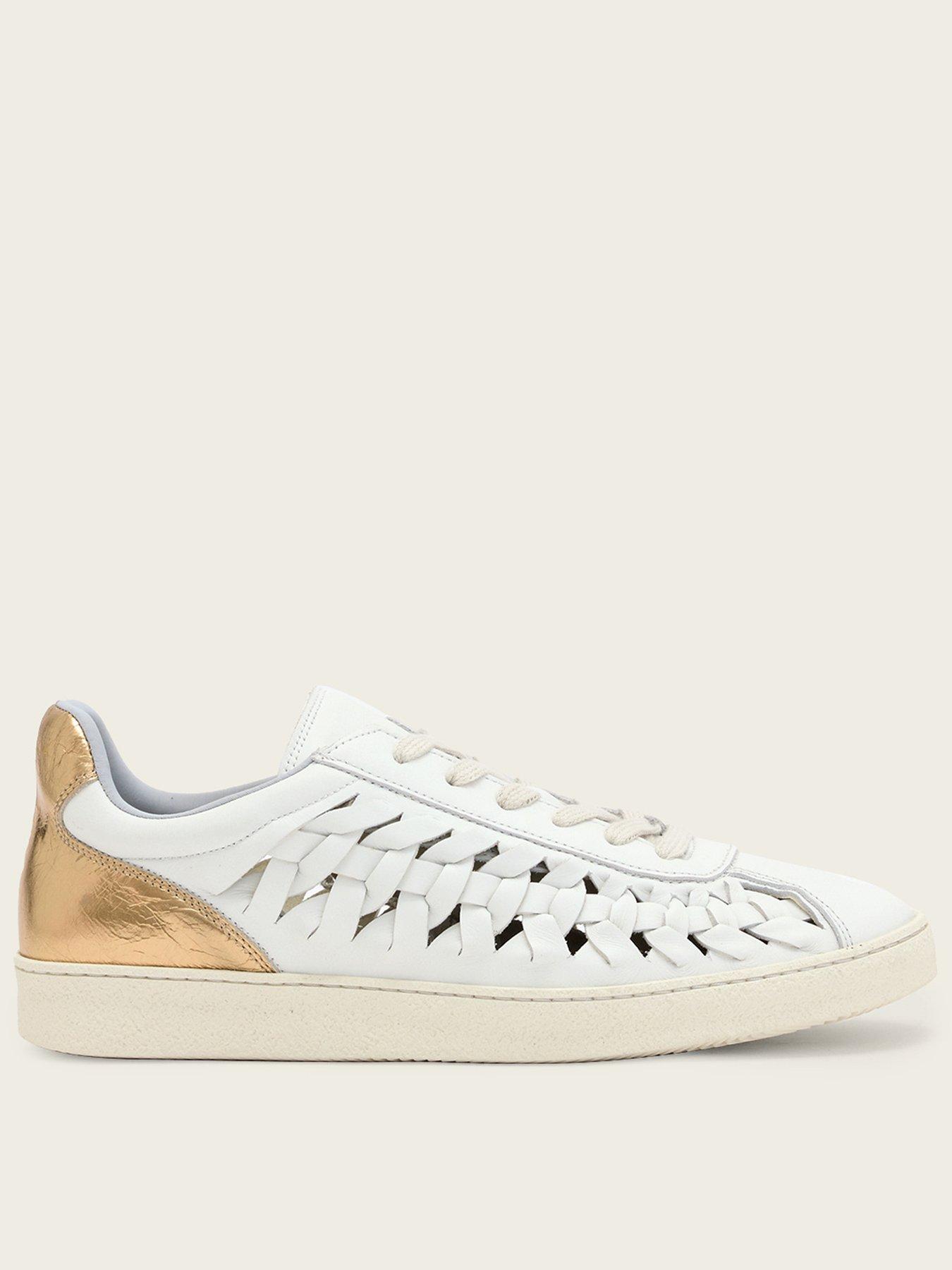 AllSaints Velma Woven Sneakers - White