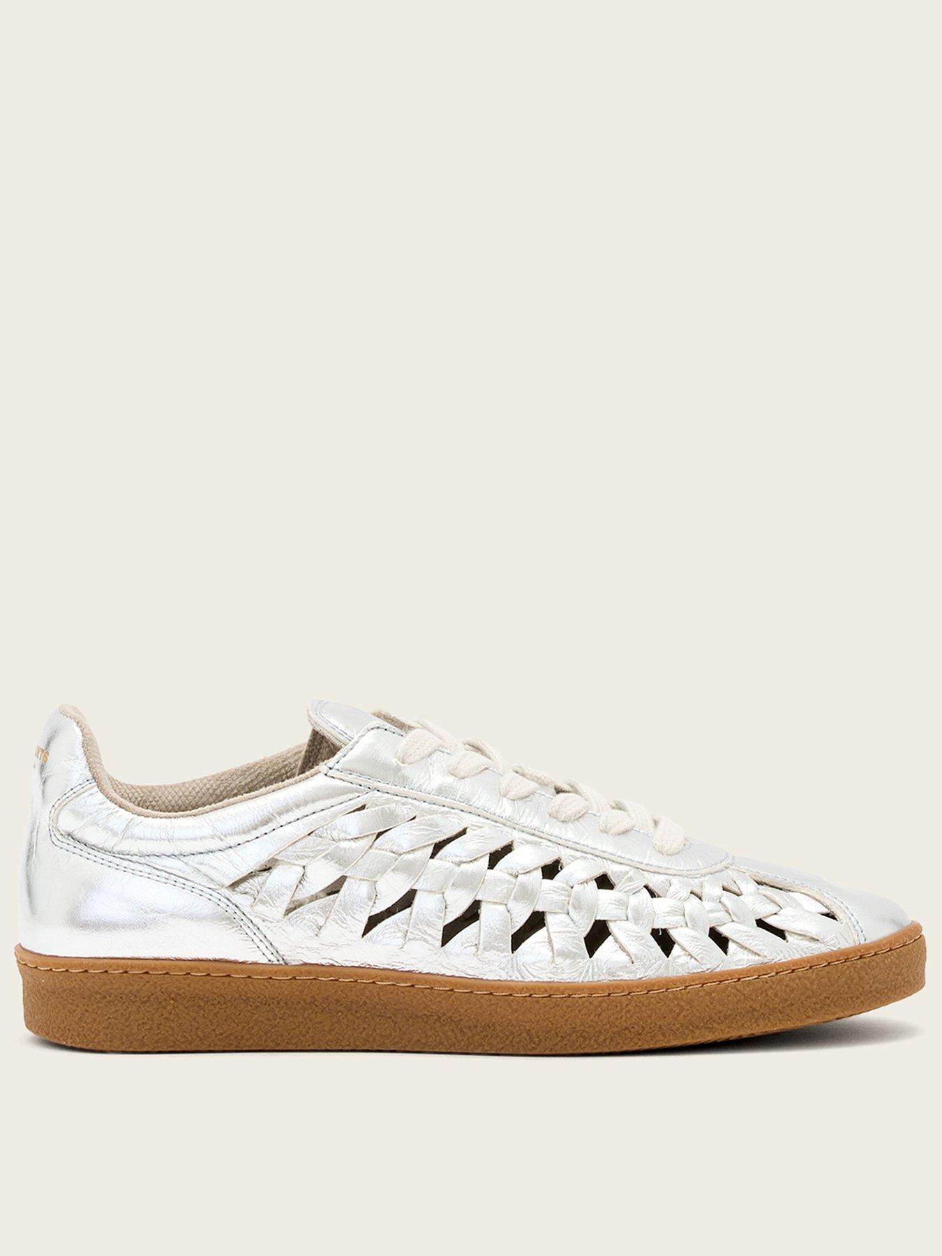AllSaints Velma Woven Sneaker - Silver