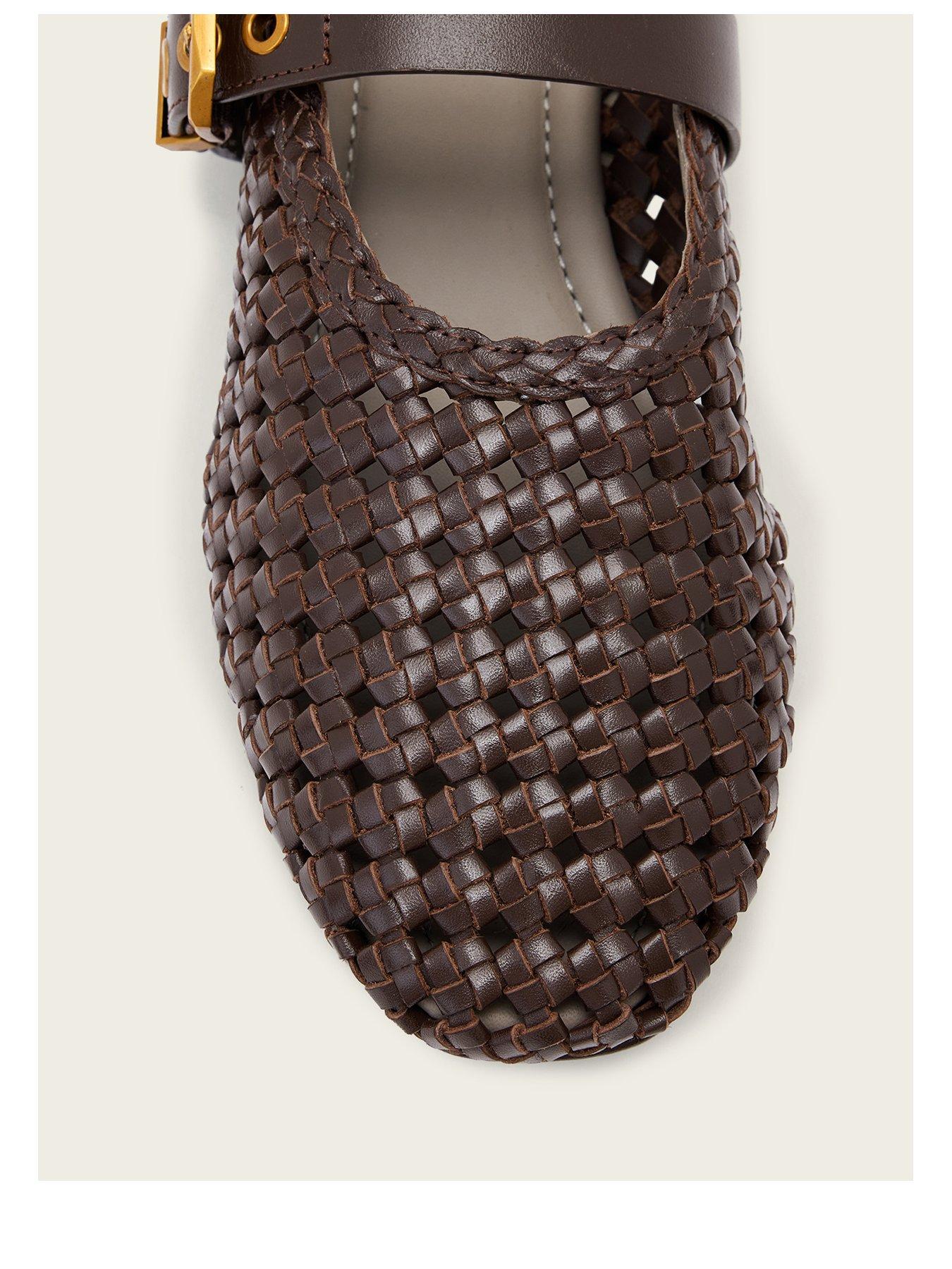 Image 3 of 5 of AllSaints Sabine Woven Flat - Brown