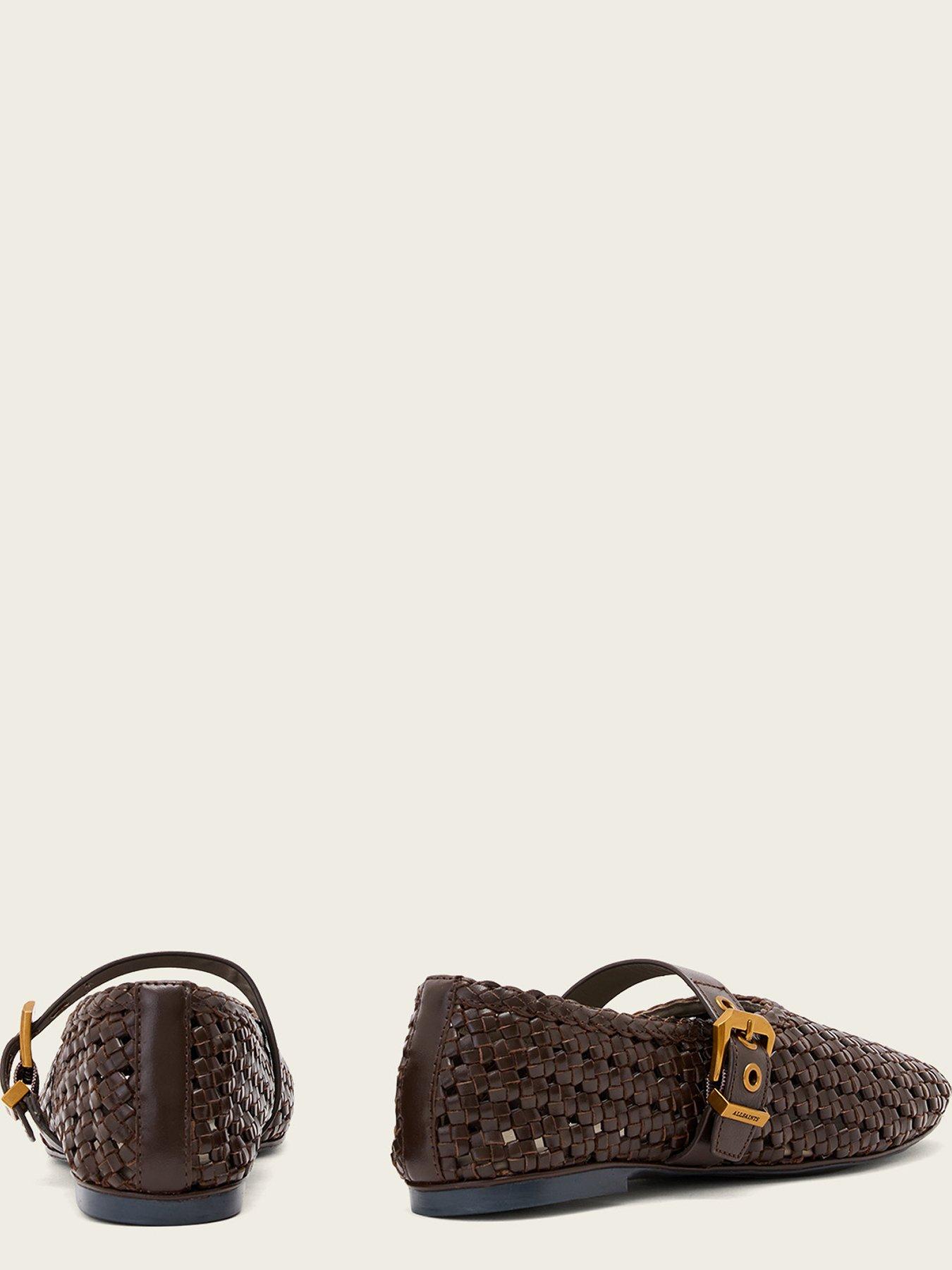 Image 5 of 5 of AllSaints Sabine Woven Flat - Brown