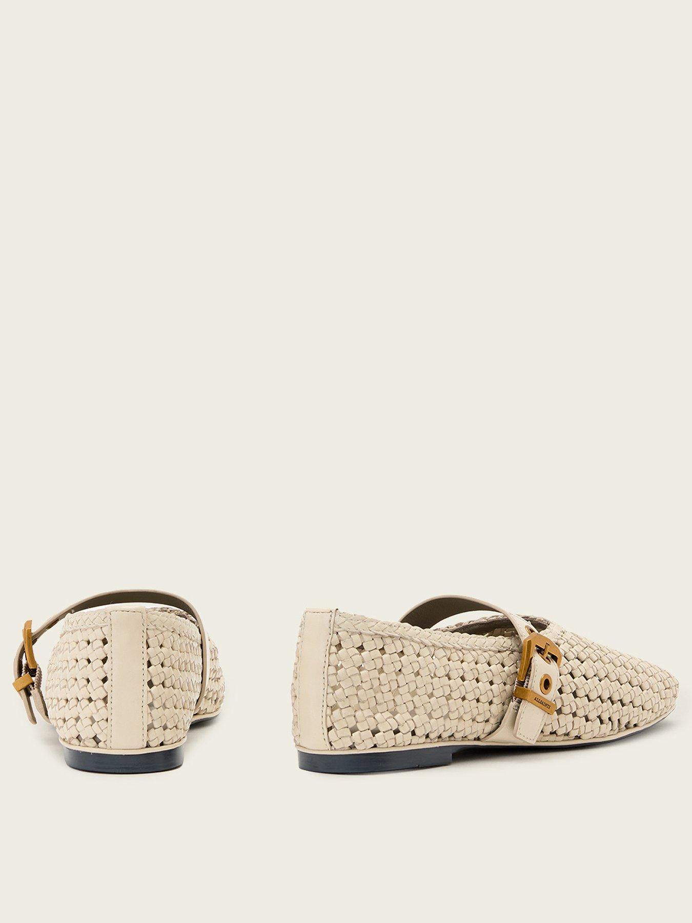 Image 3 of 5 of AllSaints Sabine Woven Flat - White