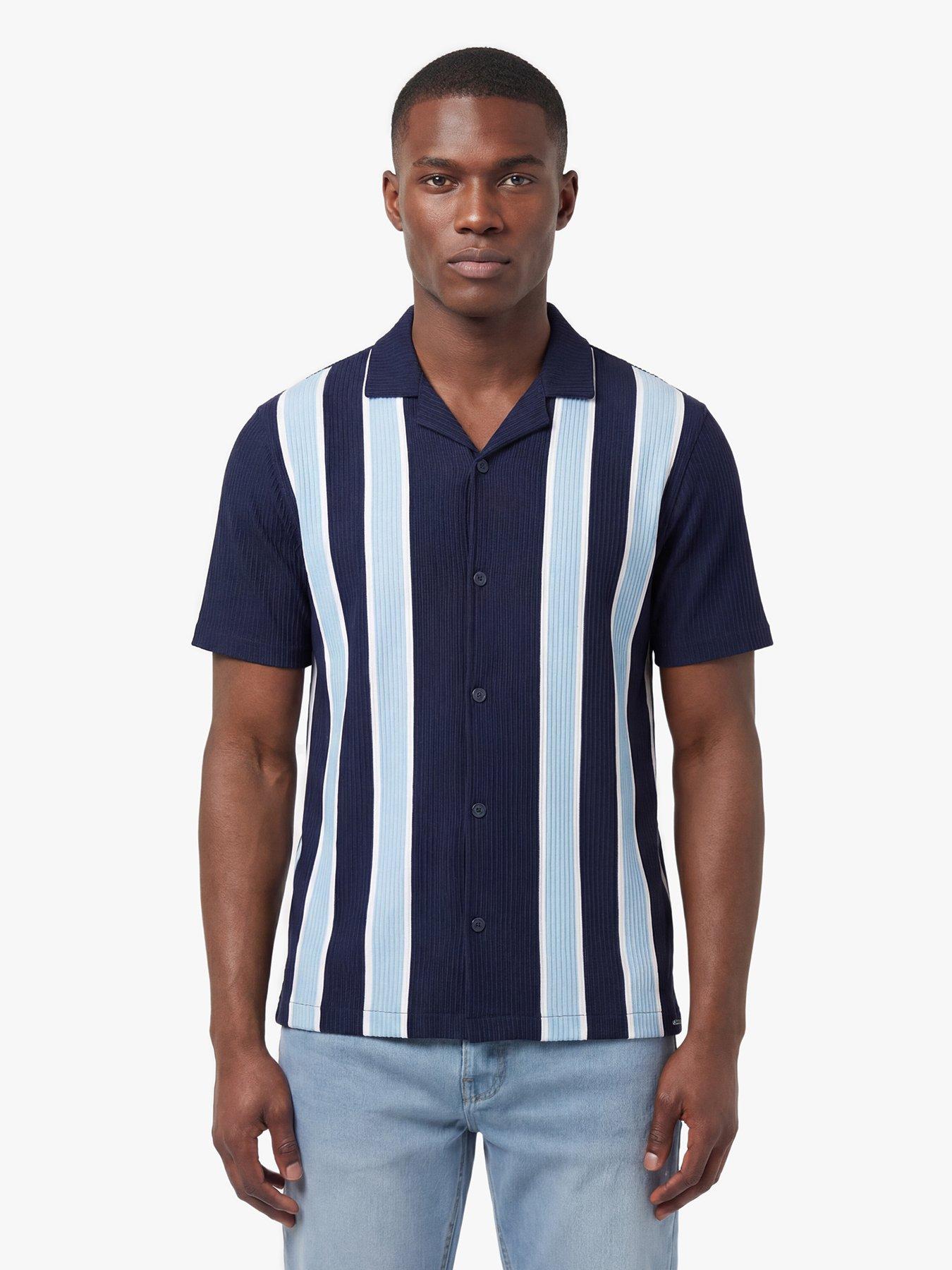 Luke 1977 Gwithian Short Sleeve Shirt, Navy, Size 2Xl, Men