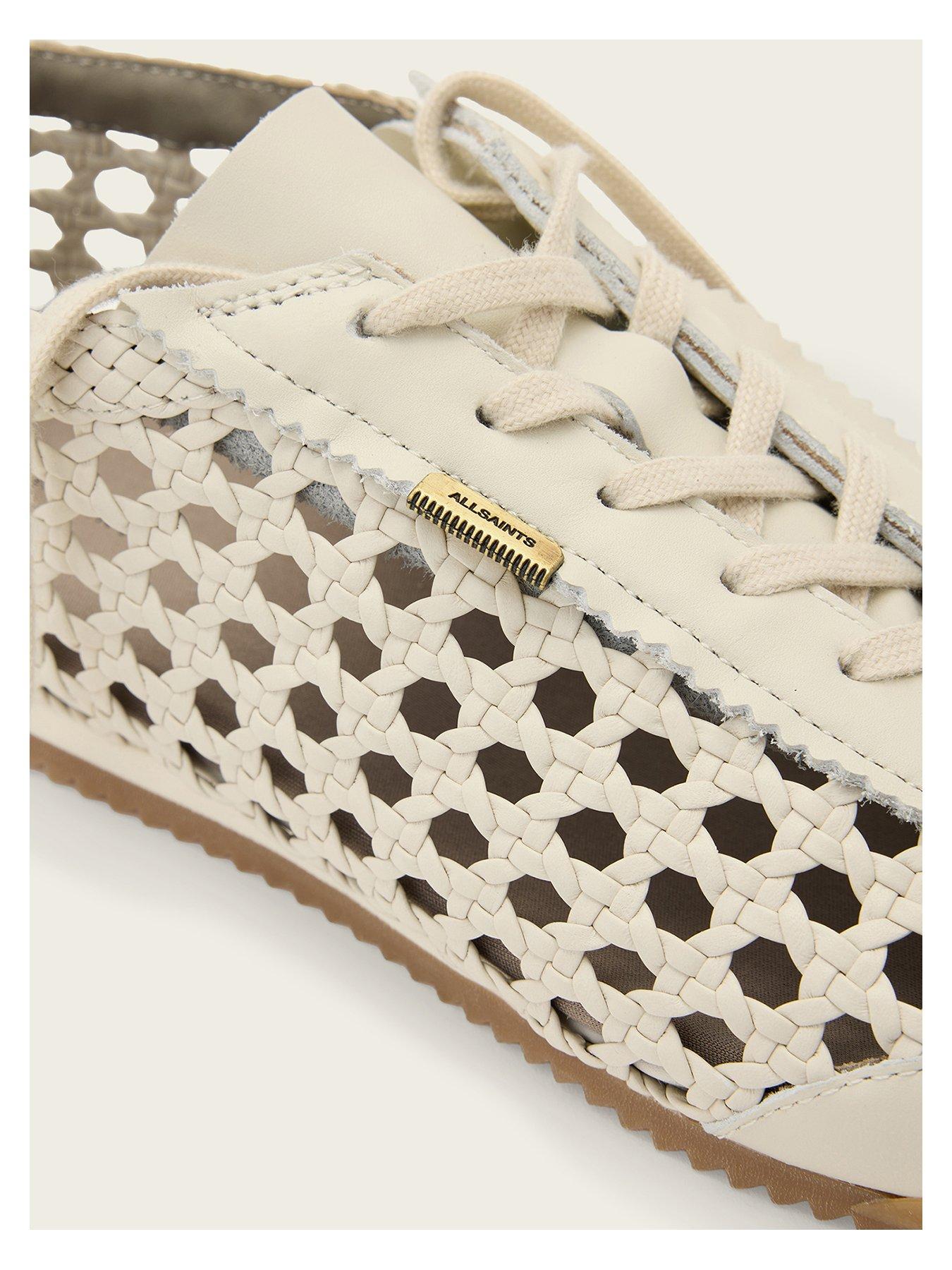 Image 4 of 5 of AllSaints Kenny Woven Runner - White