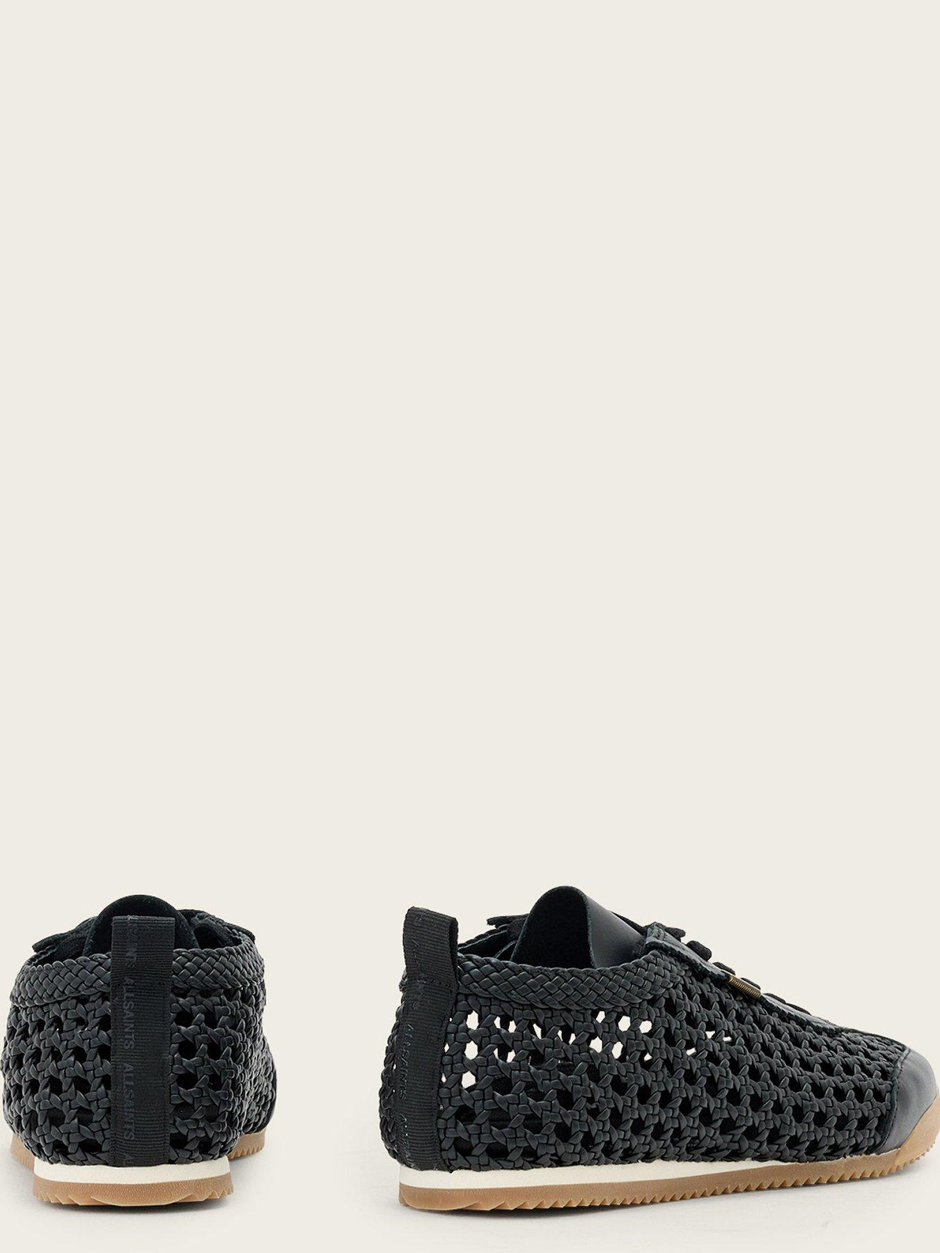 Image 4 of 5 of AllSaints Kenny Woven Runner - Black