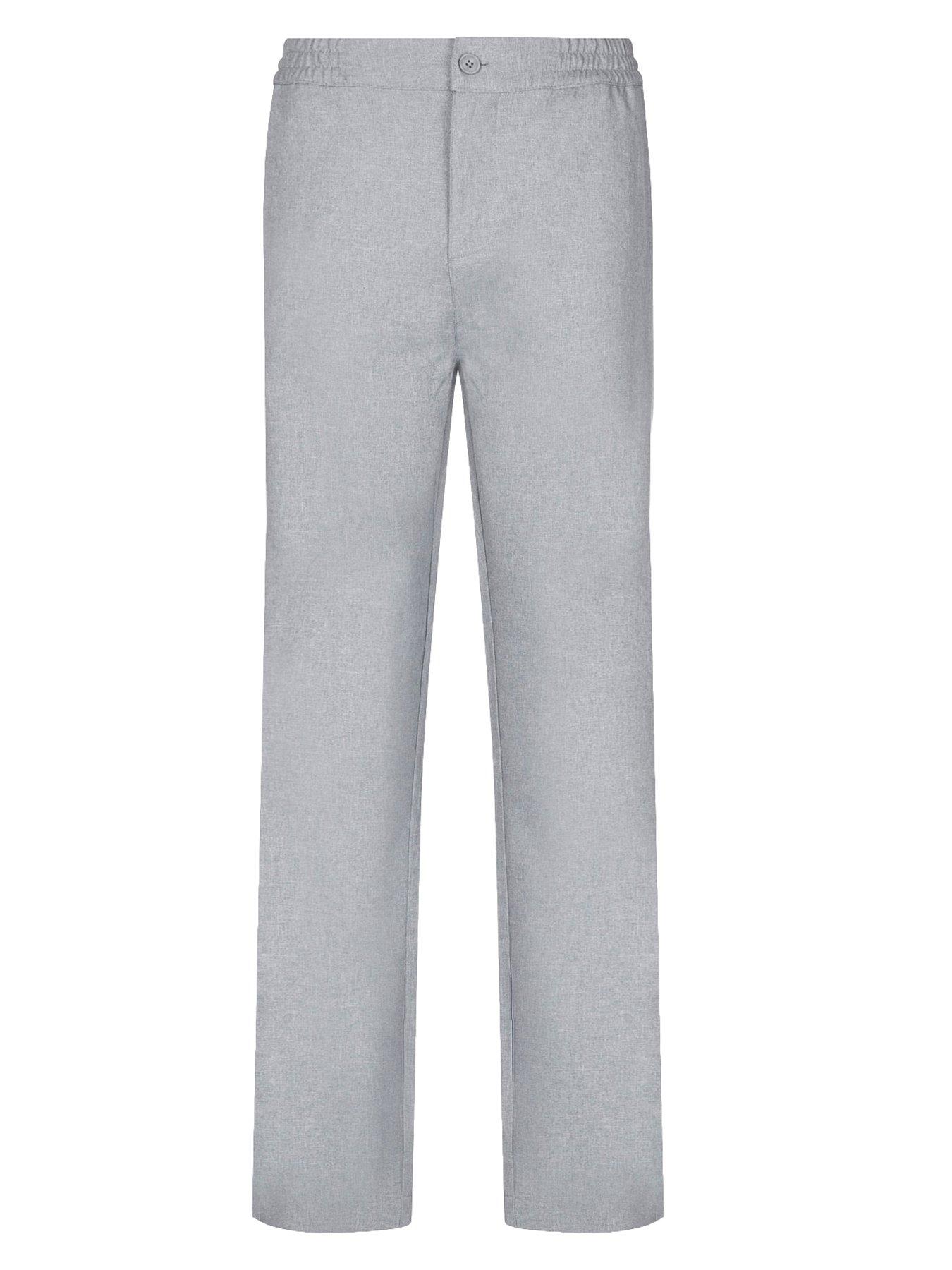 Image 4 of 7 of Luke 1977 Luke 1977 Boas Smart Woven Uncuffed Trousers - Grey