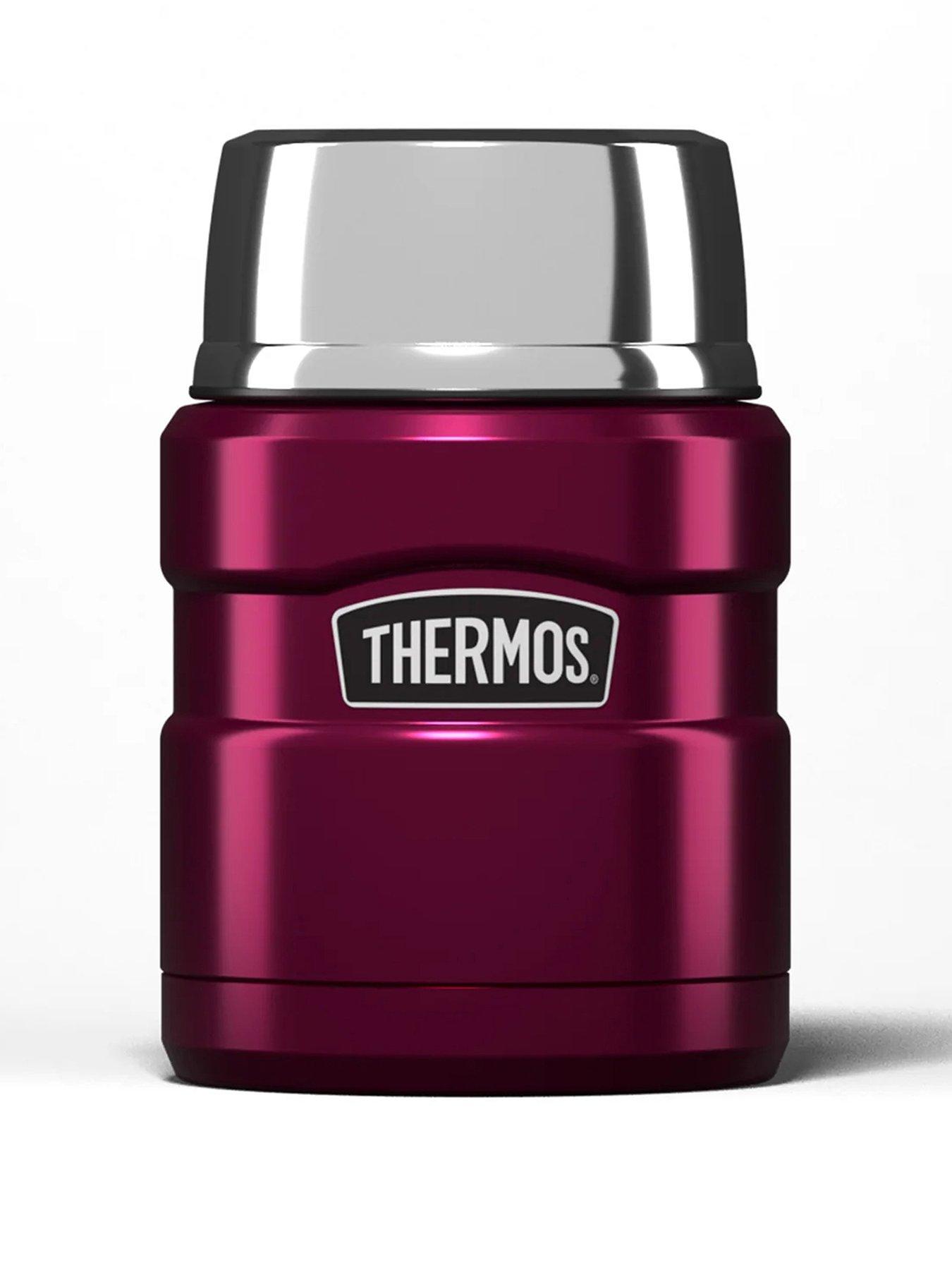 Image 2 of 6 of Thermos Stainless Steel King Food Flask 470ml Raspberry